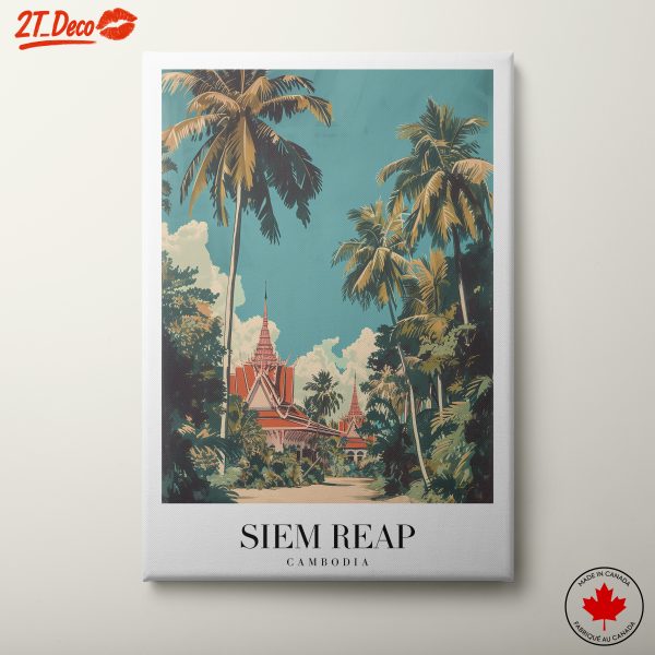 Siem Reap Scenic View in Tropical Setting