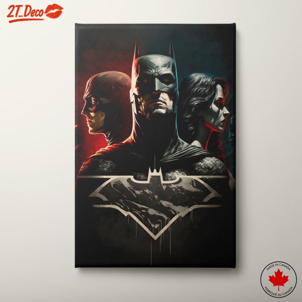 Batman Character Artwork Featuring Iconic Heroes