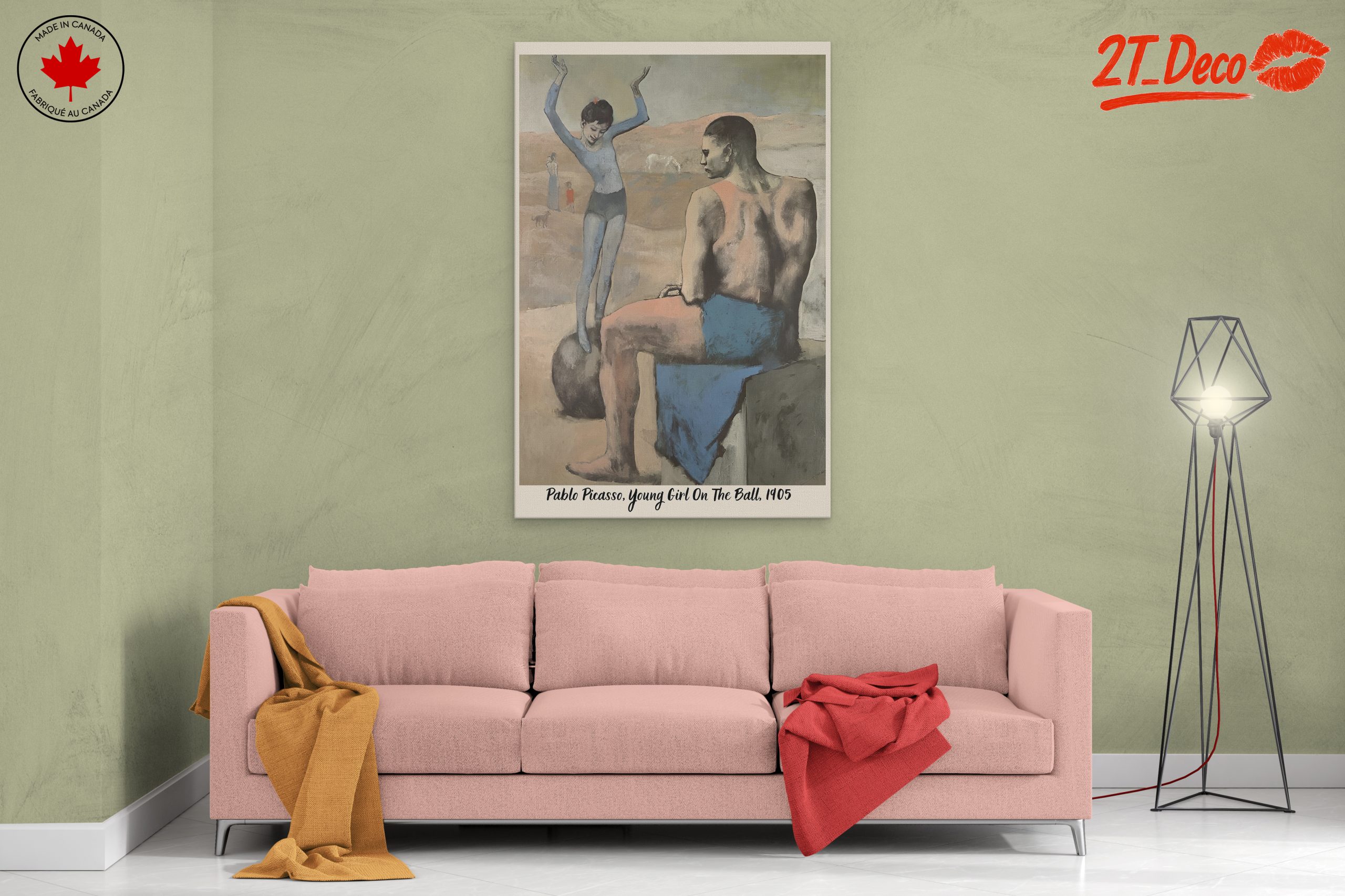 Pablo Picasso Young Girl On The Ball Artwork - Image 2