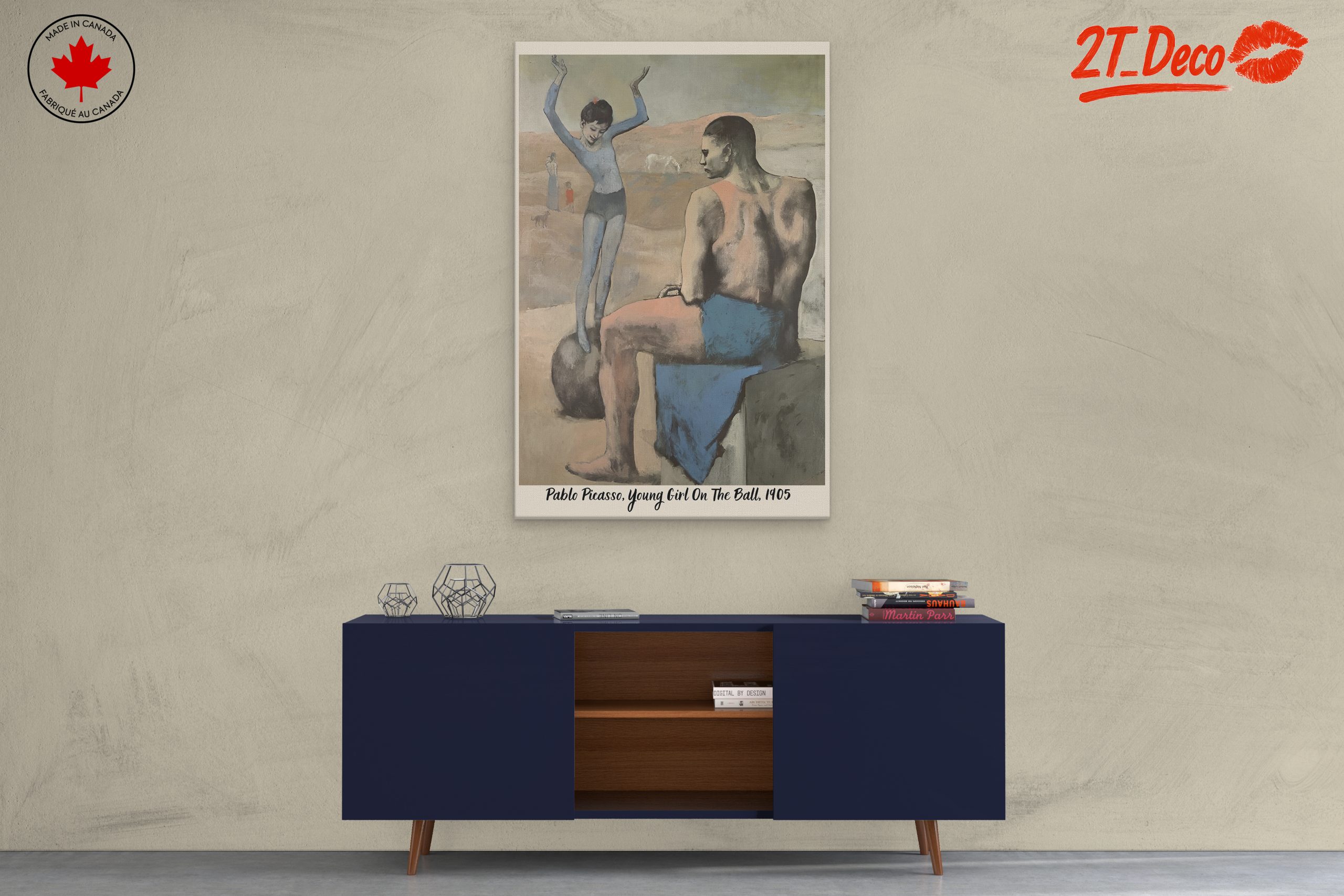 Pablo Picasso Young Girl On The Ball Artwork - Image 3