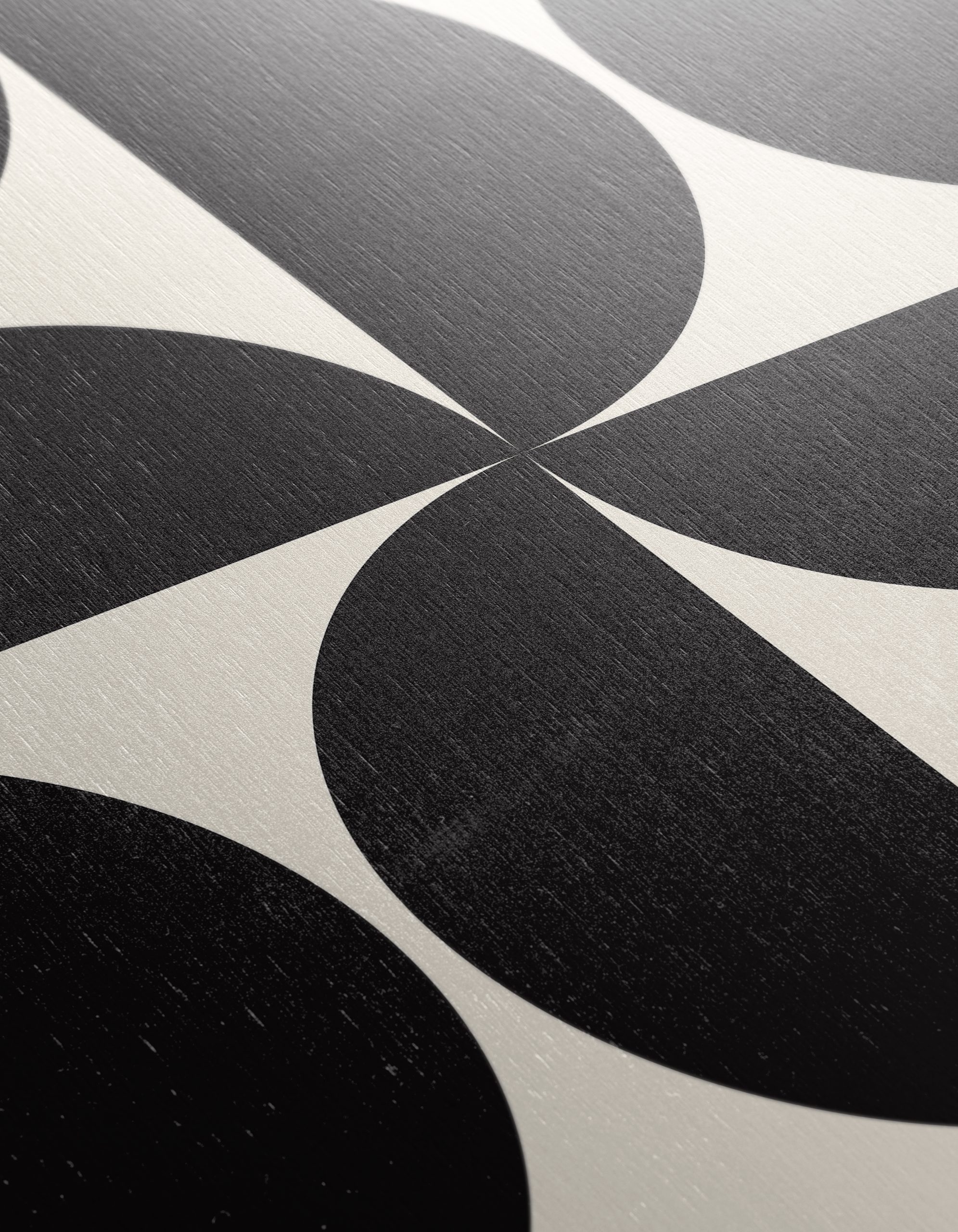 Geometric Abstract Black Shapes on Cream Background - Image 12