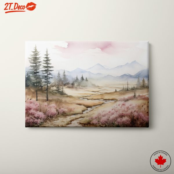 Serene Watercolor Nature Landscape 2