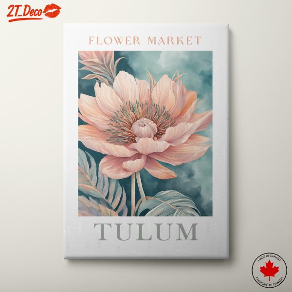Elegant Flower Market Art Tulum