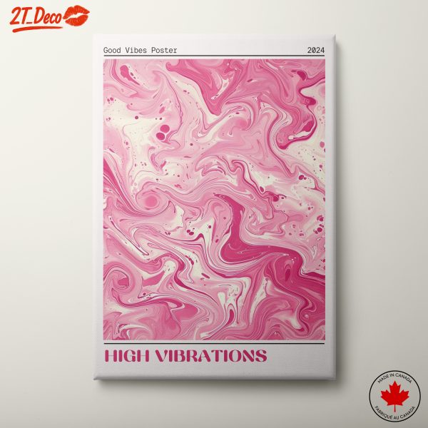 High Vibrations Good Vibes Typography Art