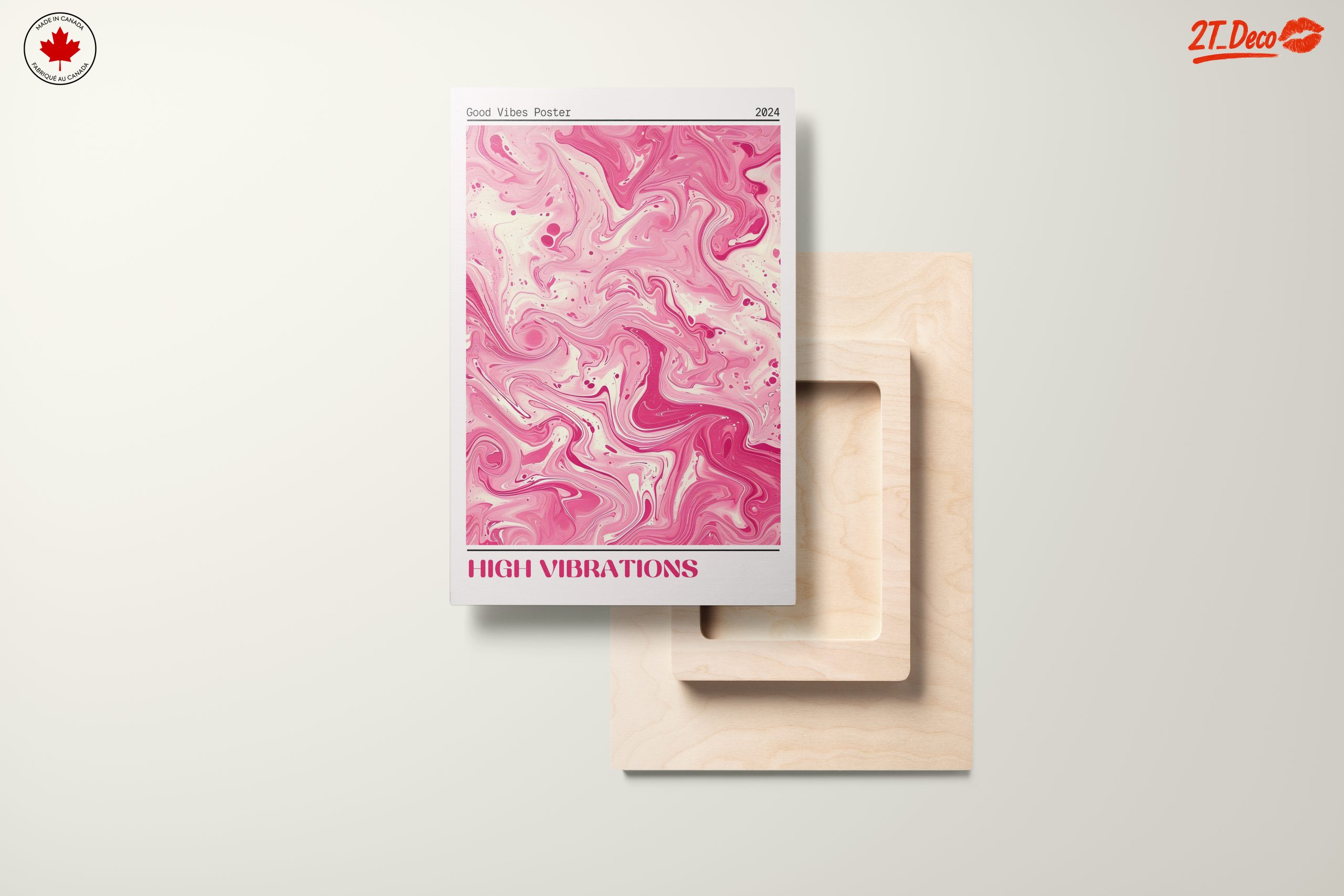 High Vibrations Good Vibes Typography Art - Image 11