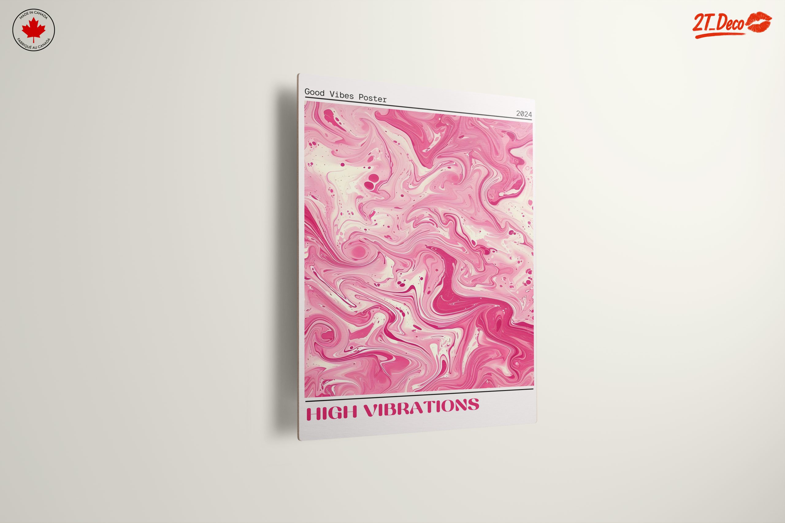 High Vibrations Good Vibes Typography Art - Image 13