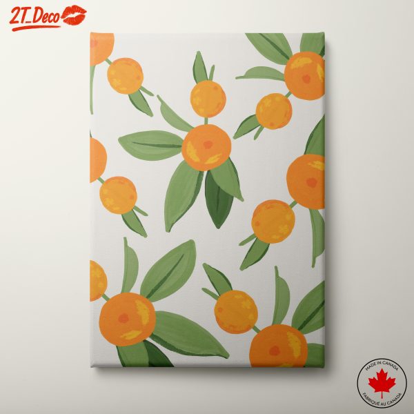 Vibrant Botanical Orange Art