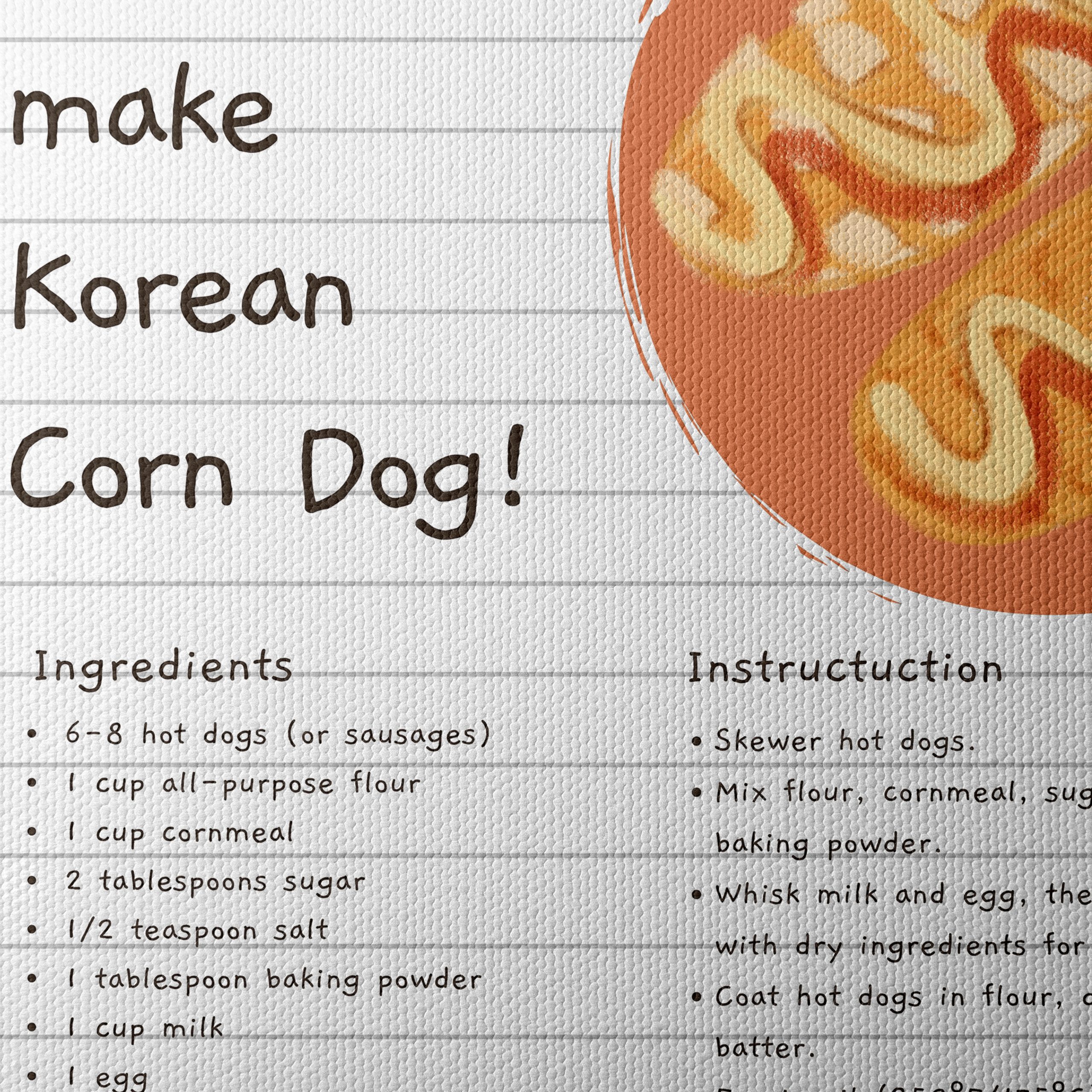 Korean Corn Dog Culinary Illustration - Image 4