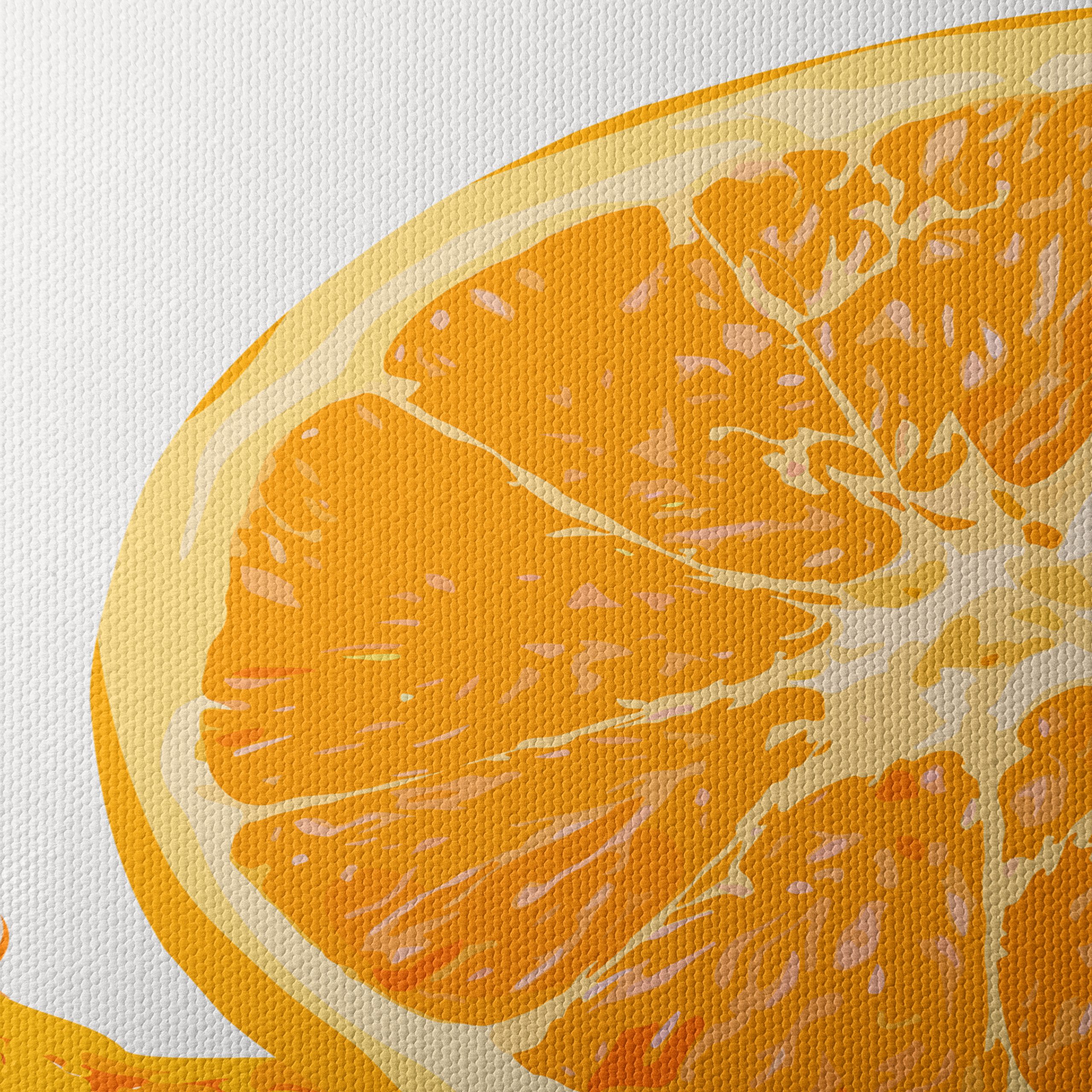 Vibrant Abstract Orange Splash Art - Image 4