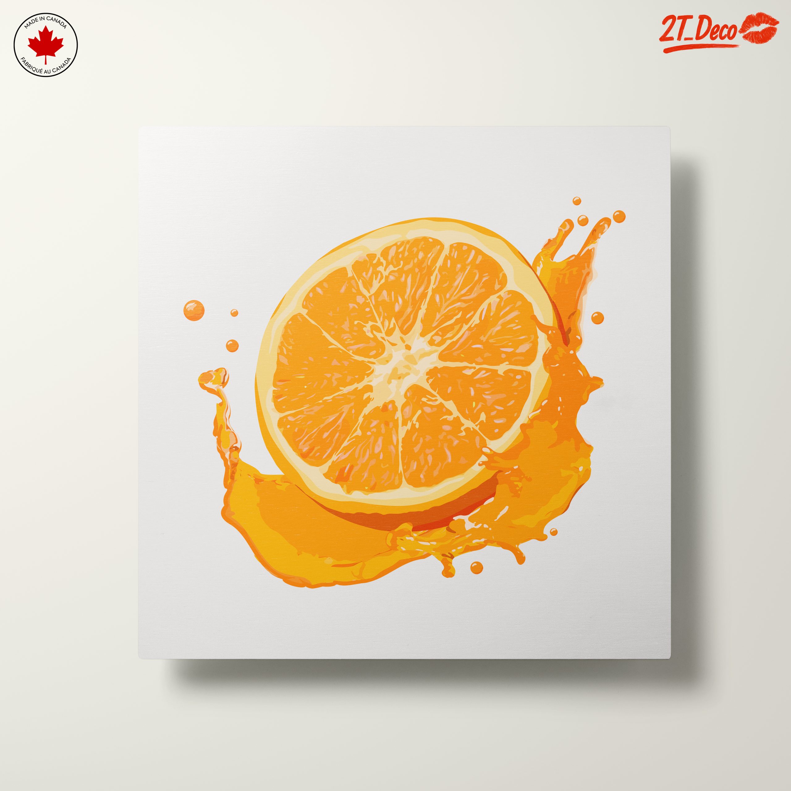 Vibrant Abstract Orange Splash Art - Image 10