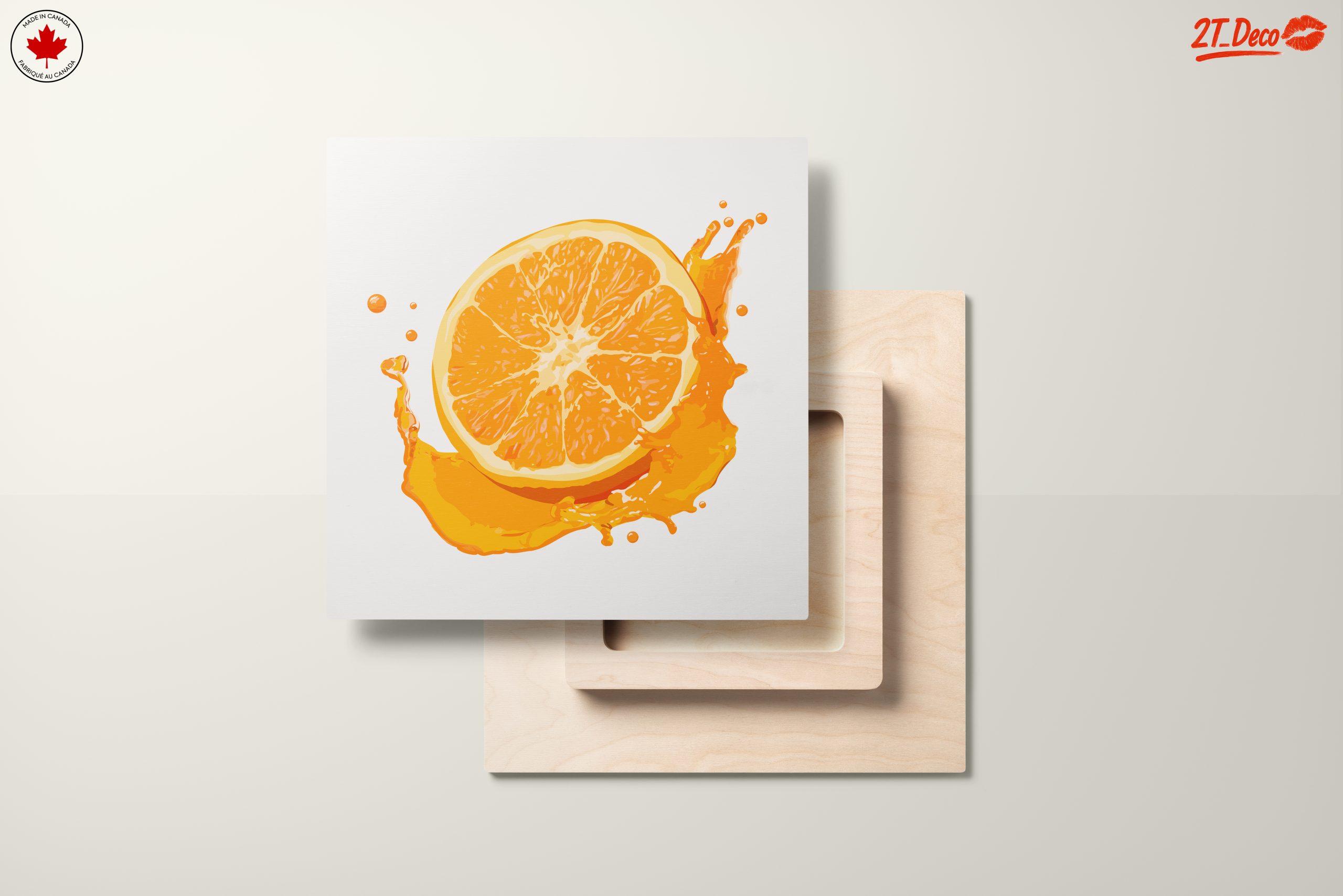 Vibrant Abstract Orange Splash Art - Image 11