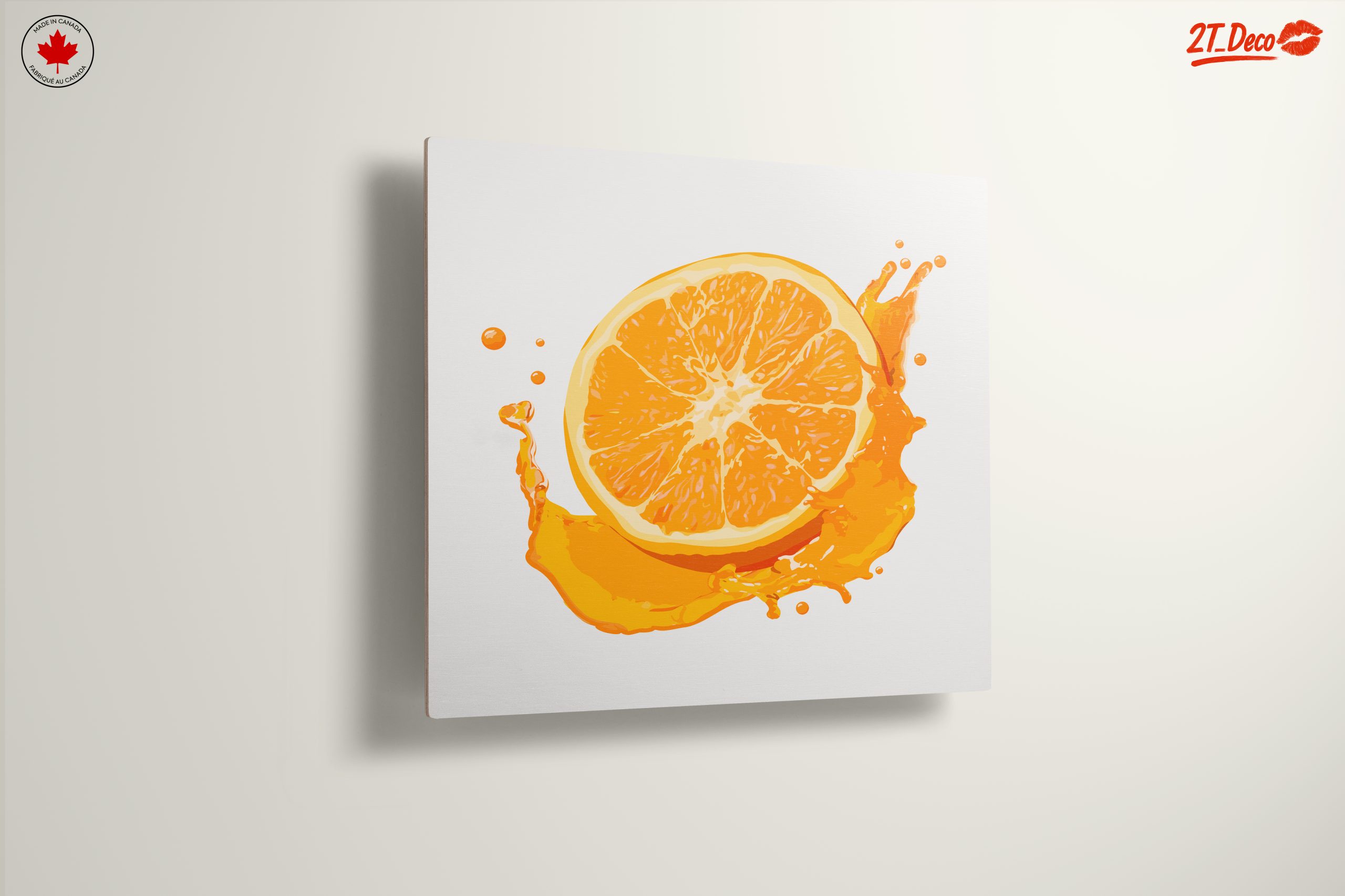 Vibrant Abstract Orange Splash Art - Image 13