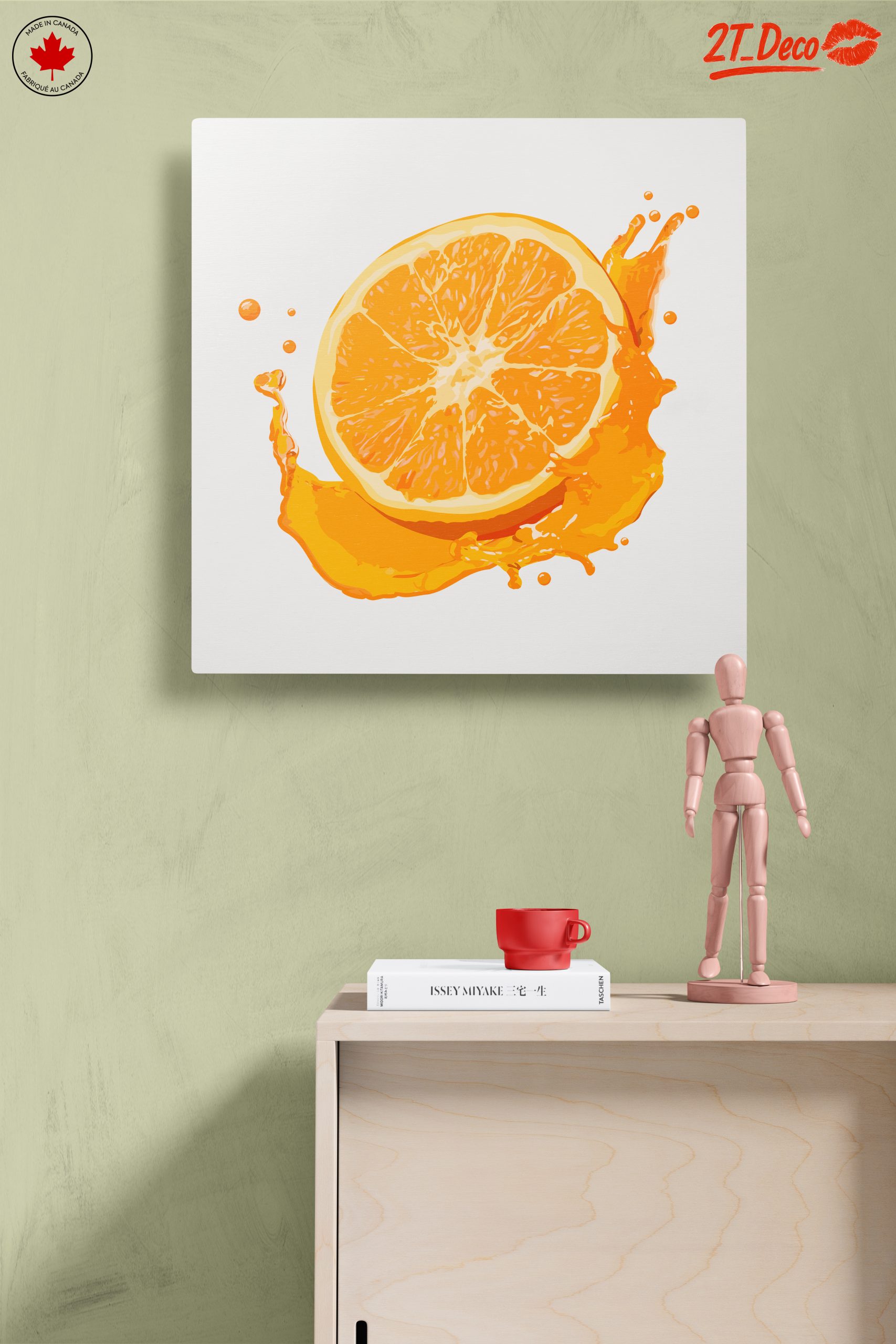 Vibrant Abstract Orange Splash Art - Image 14