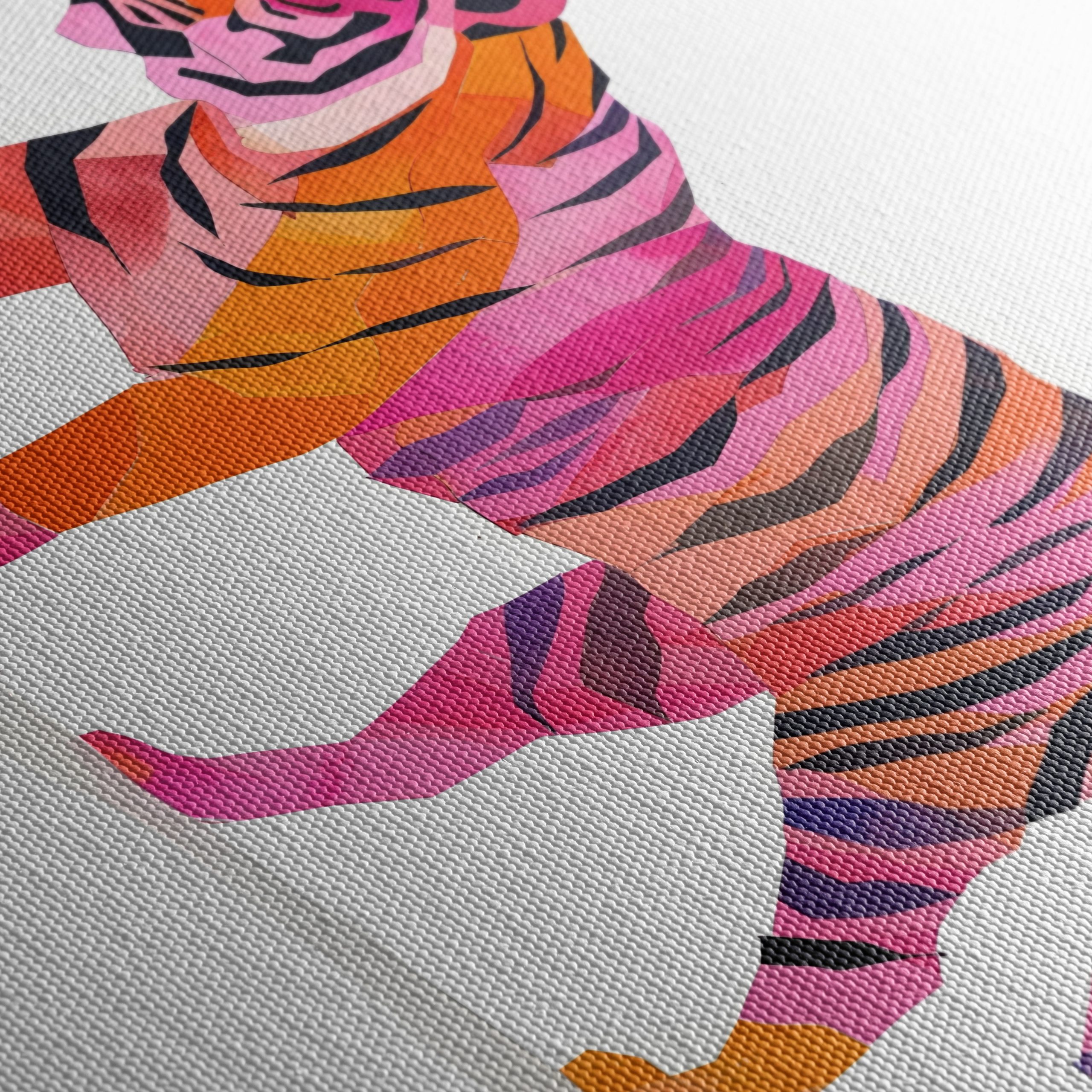 Vibrant Whimsical Tiger Art - Image 5