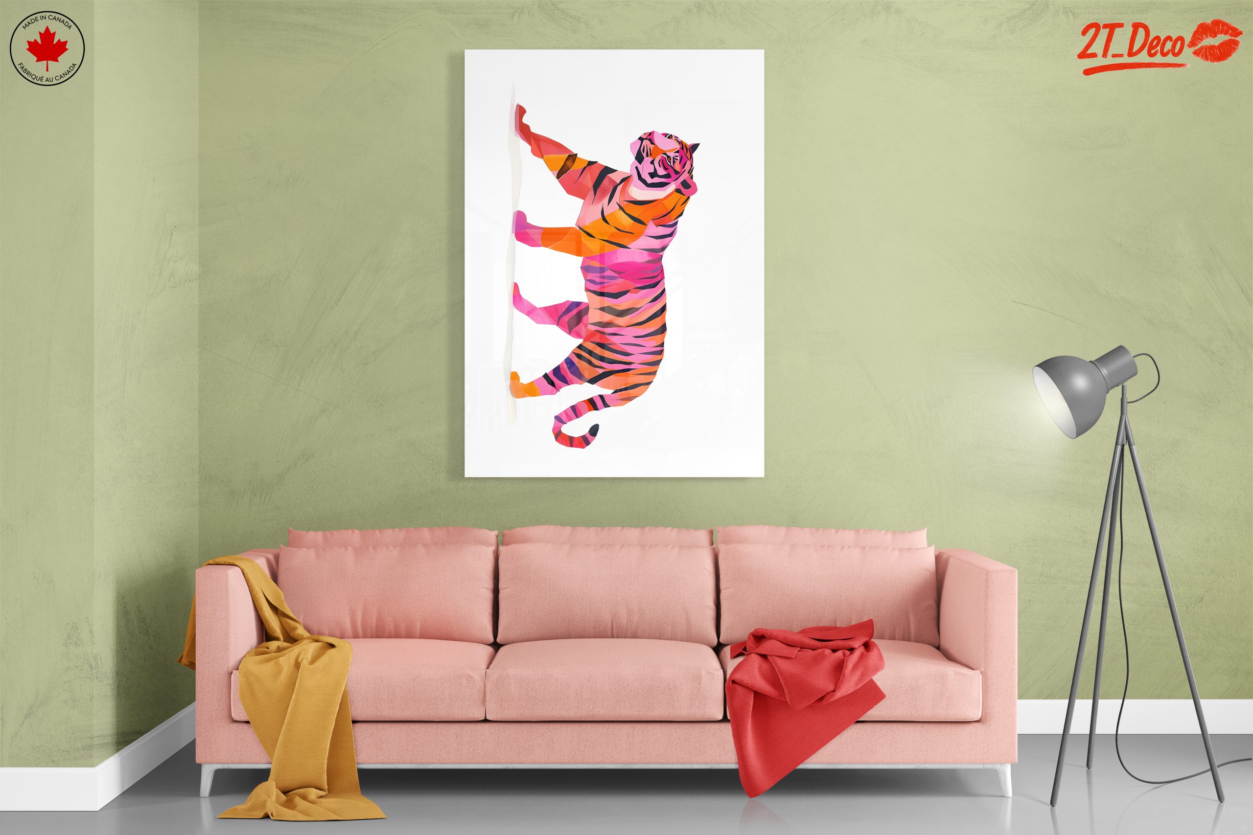 Vibrant Whimsical Tiger Art - Image 7