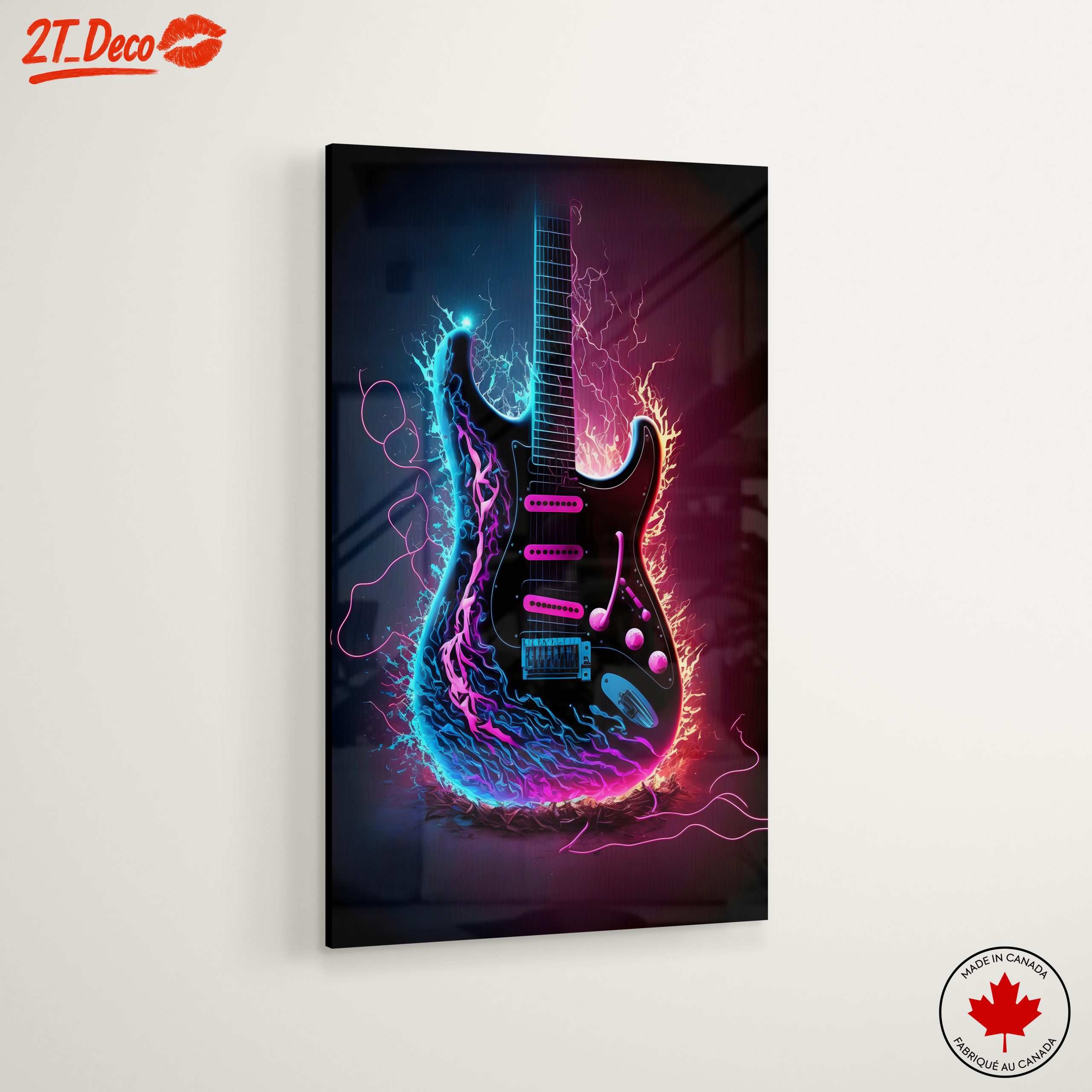 Vibrant Electric Guitar Artwork - Image 6