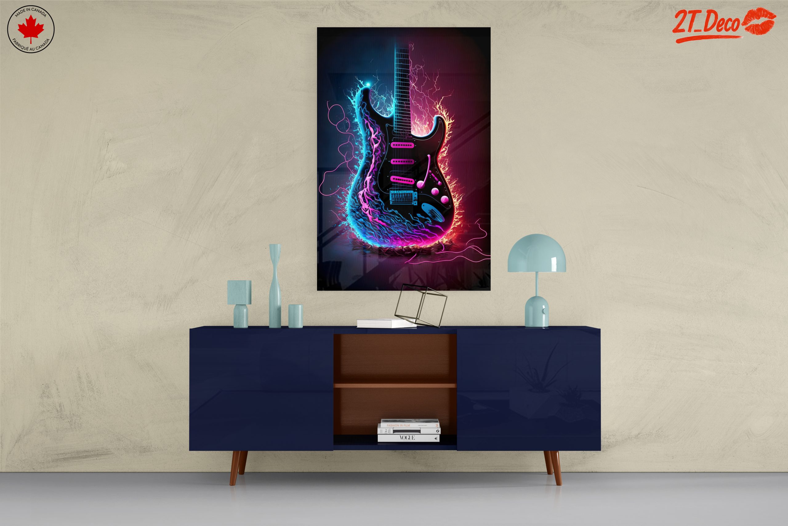 Vibrant Electric Guitar Artwork - Image 8