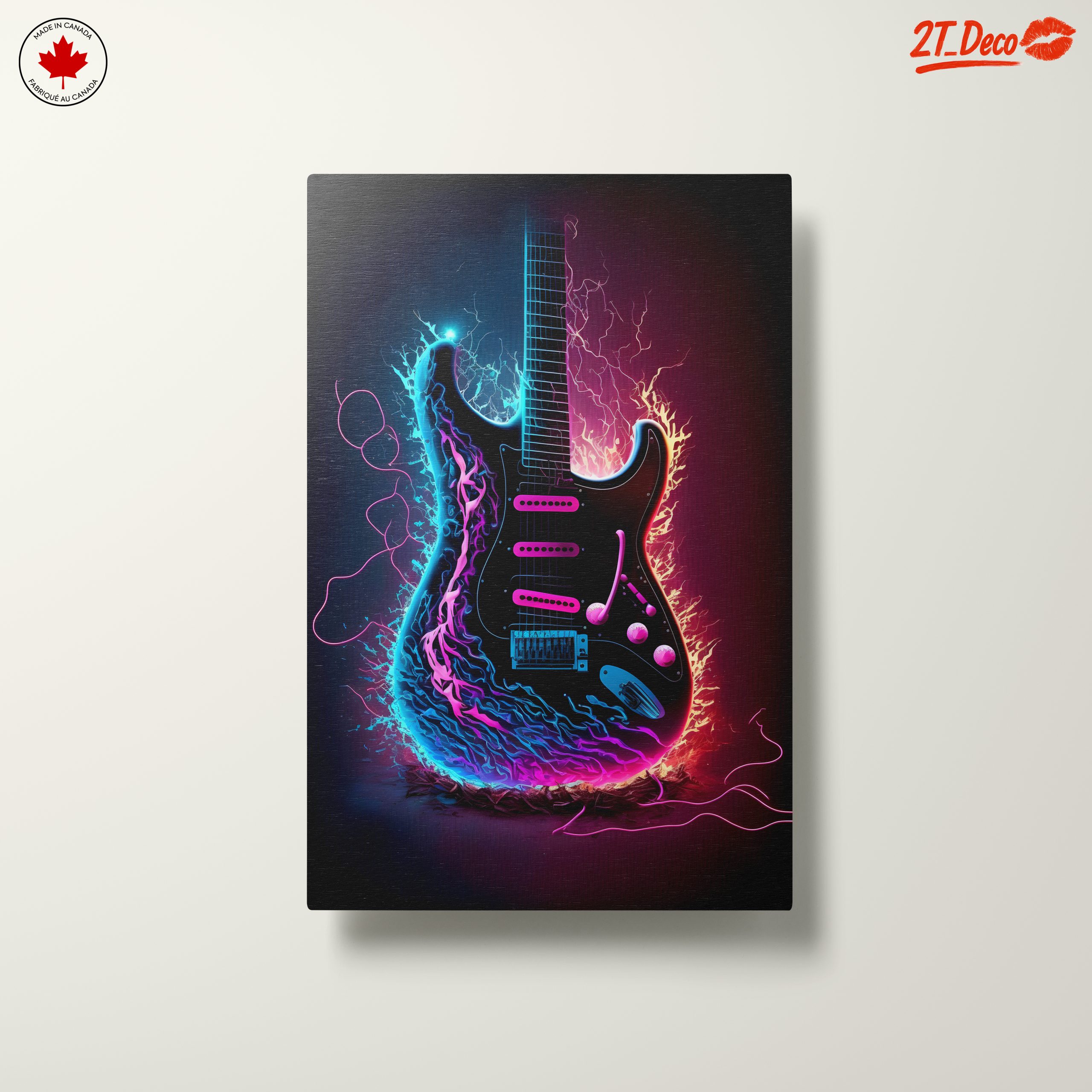 Vibrant Electric Guitar Artwork - Image 10