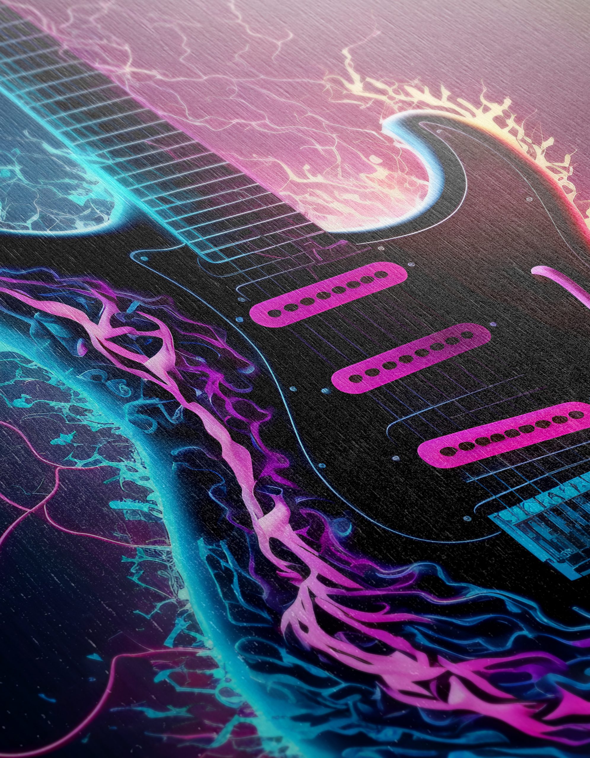 Vibrant Electric Guitar Artwork - Image 12