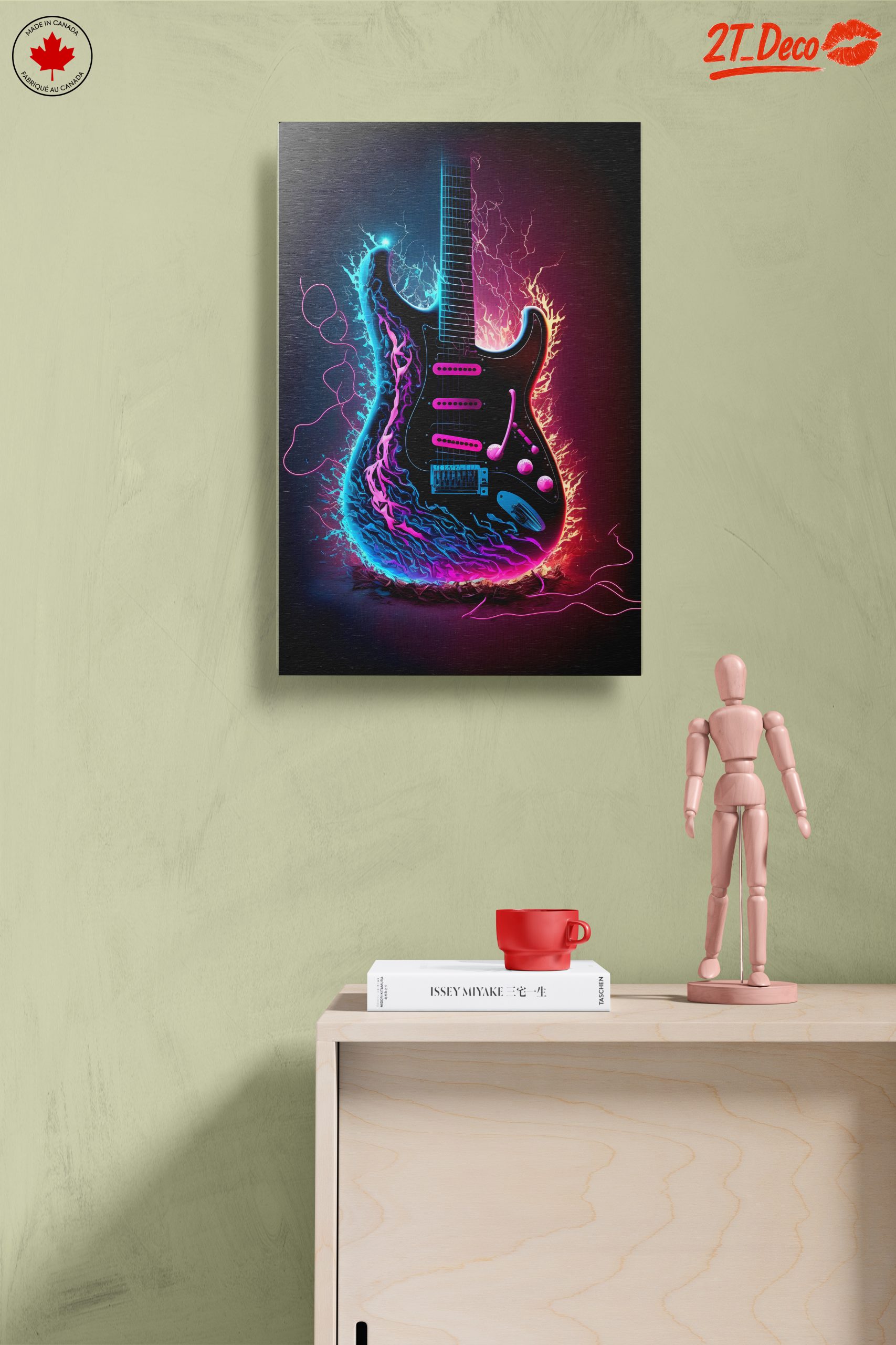 Vibrant Electric Guitar Artwork - Image 14