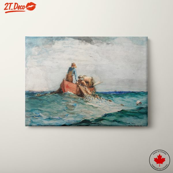 Fishermen in Abstract Ocean Scene