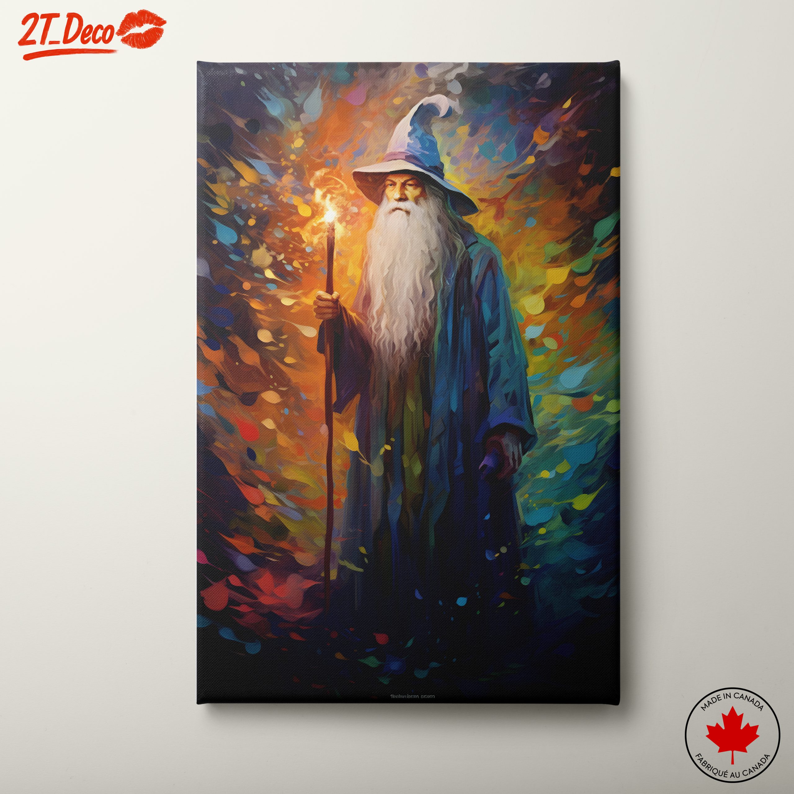 Magical Wizard Character in Vivid Colors