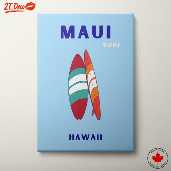 Surfboards in Maui - Adventure Landscape Art