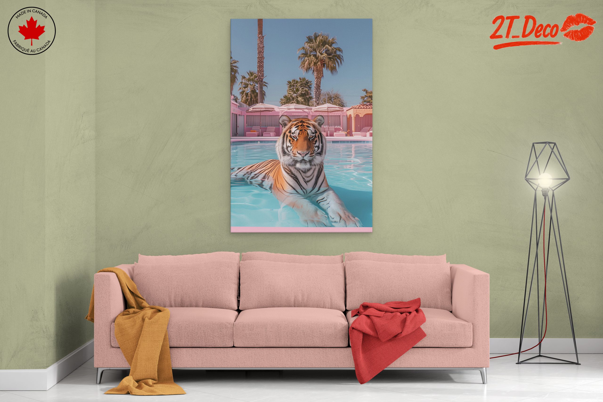 Tiger Relaxing by the Pool - Image 2