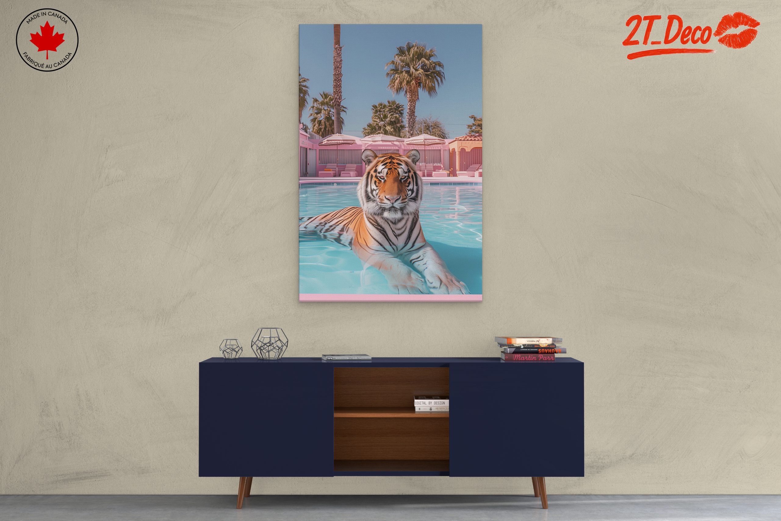 Tiger Relaxing by the Pool - Image 3