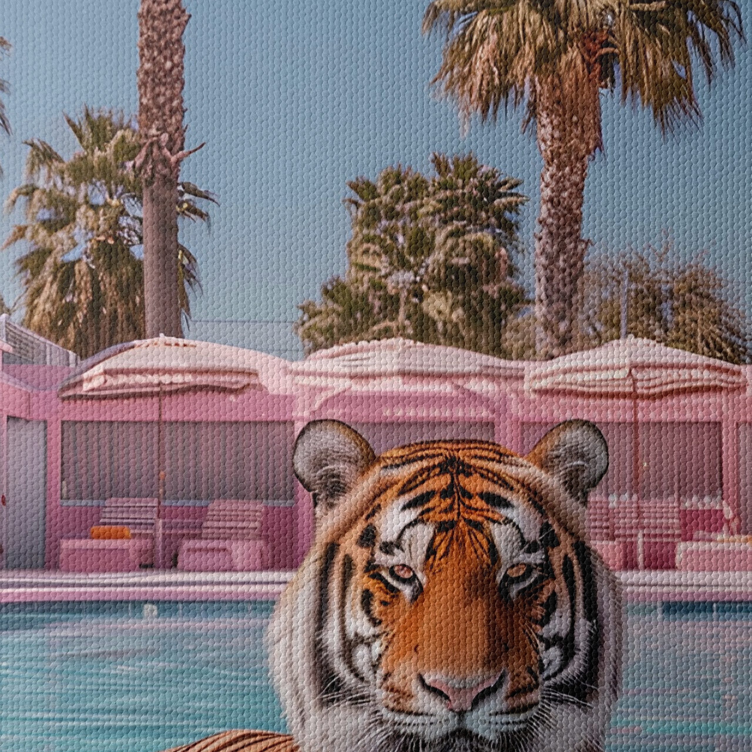 Tiger Relaxing by the Pool - Image 4