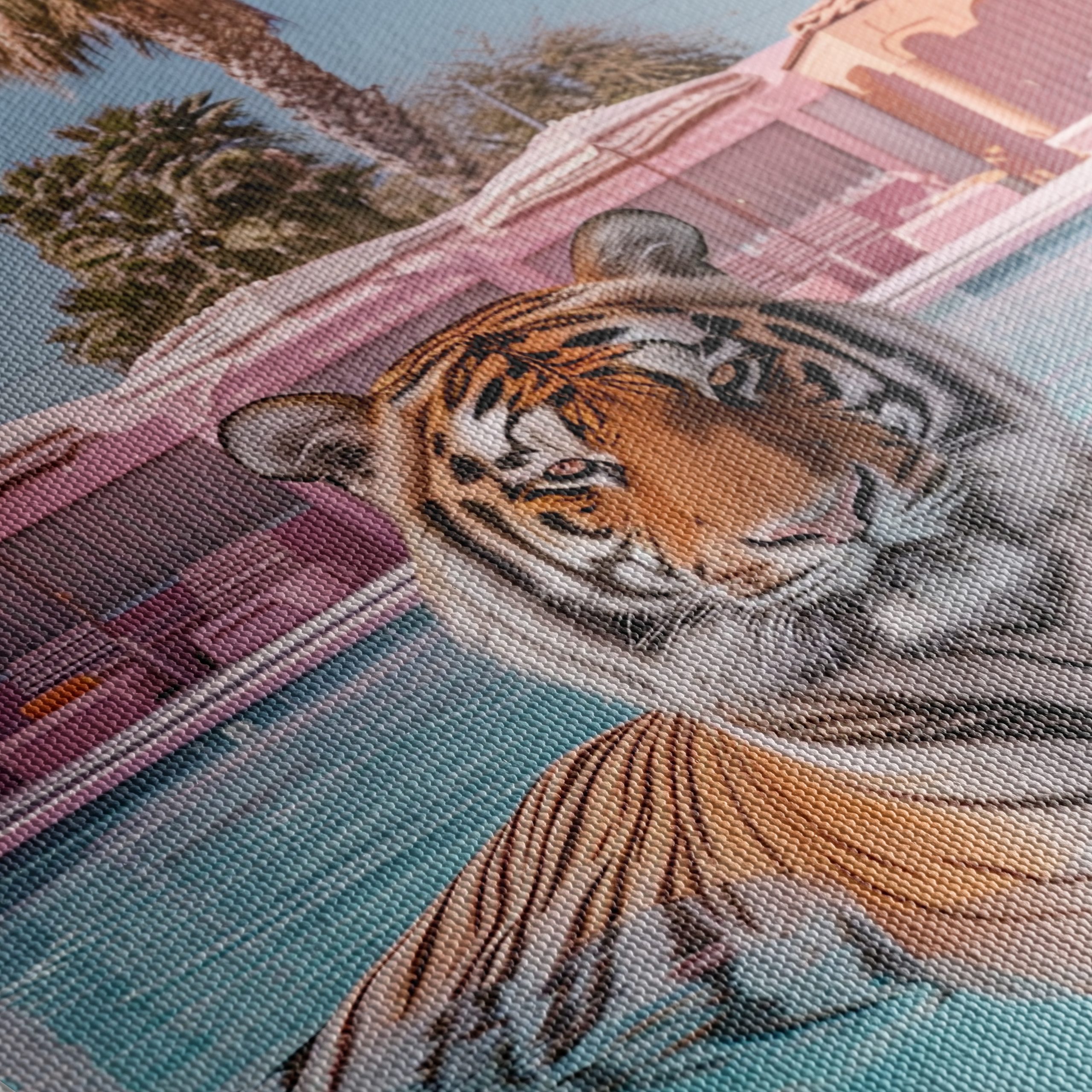 Tiger Relaxing by the Pool - Image 5
