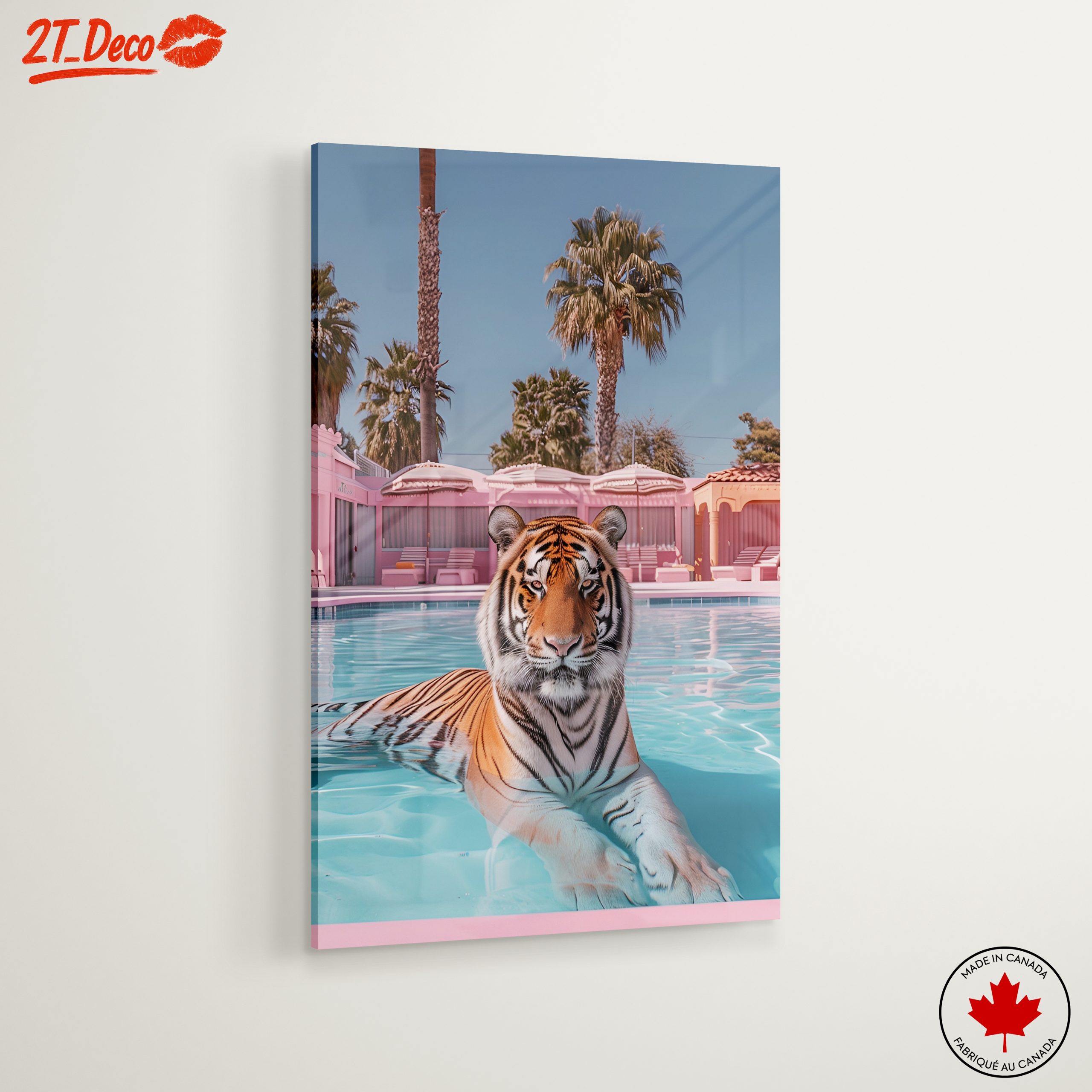 Tiger Relaxing by the Pool - Image 6
