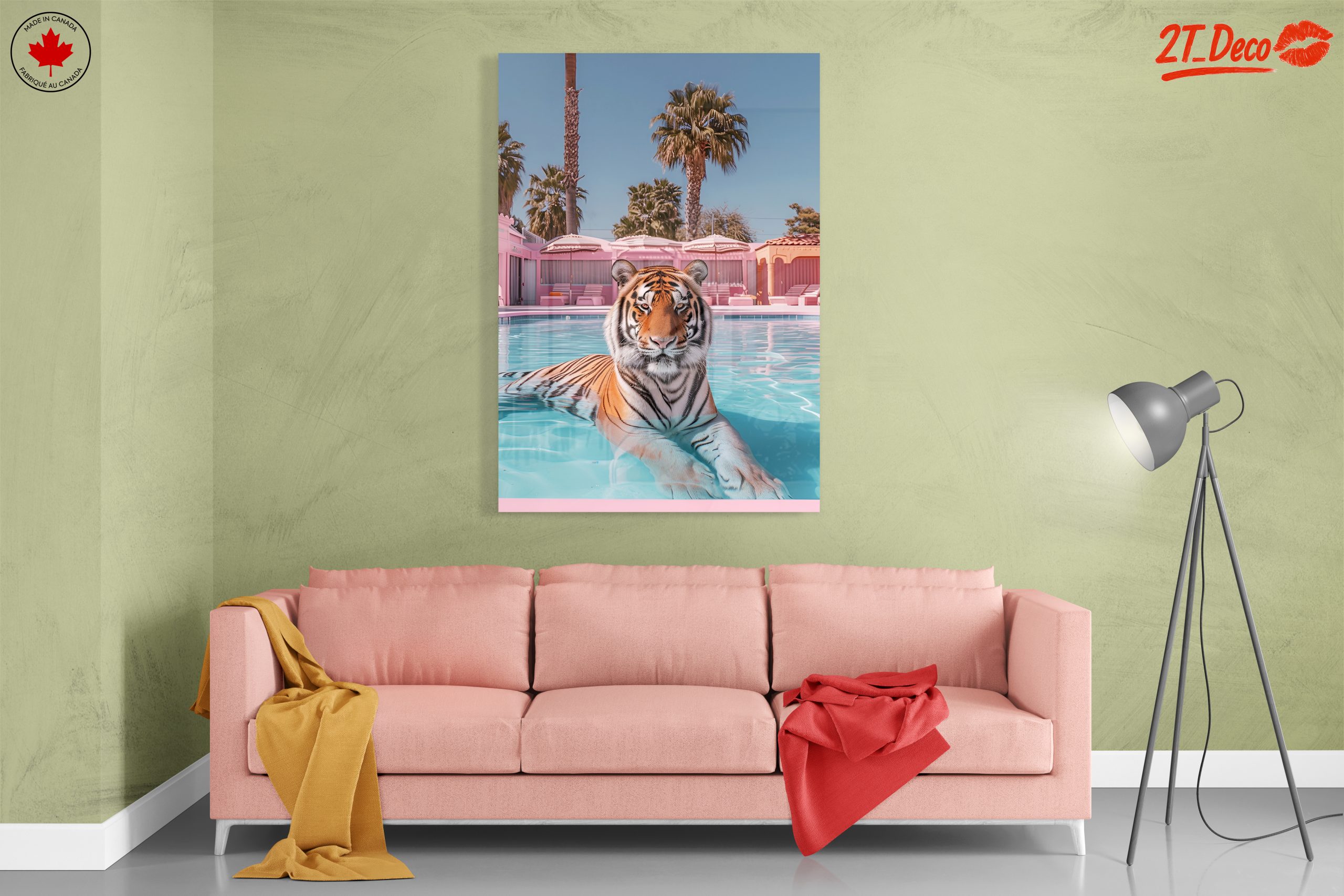Tiger Relaxing by the Pool - Image 7
