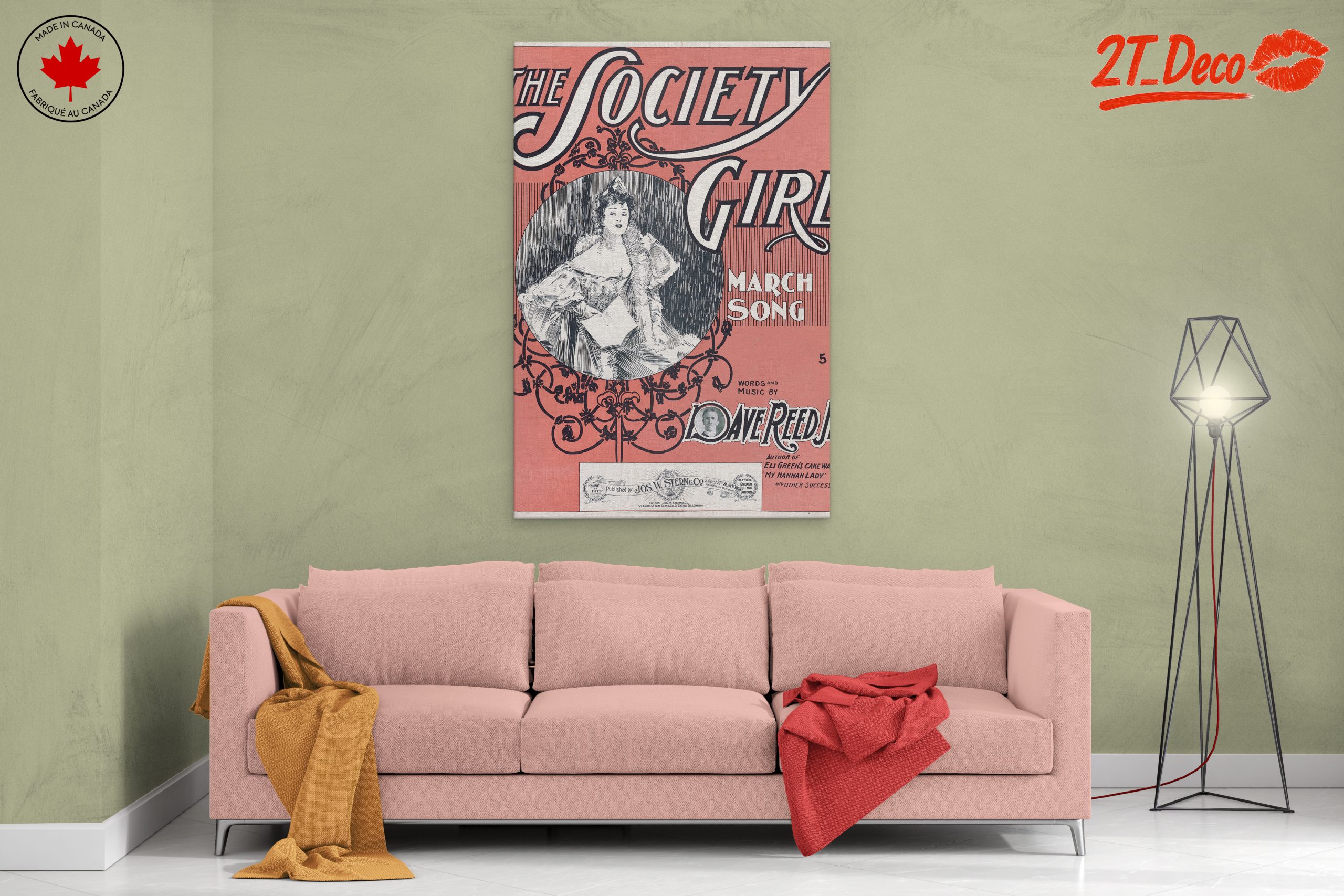 The Society Girl Vintage Music Sheet Art - Image 2