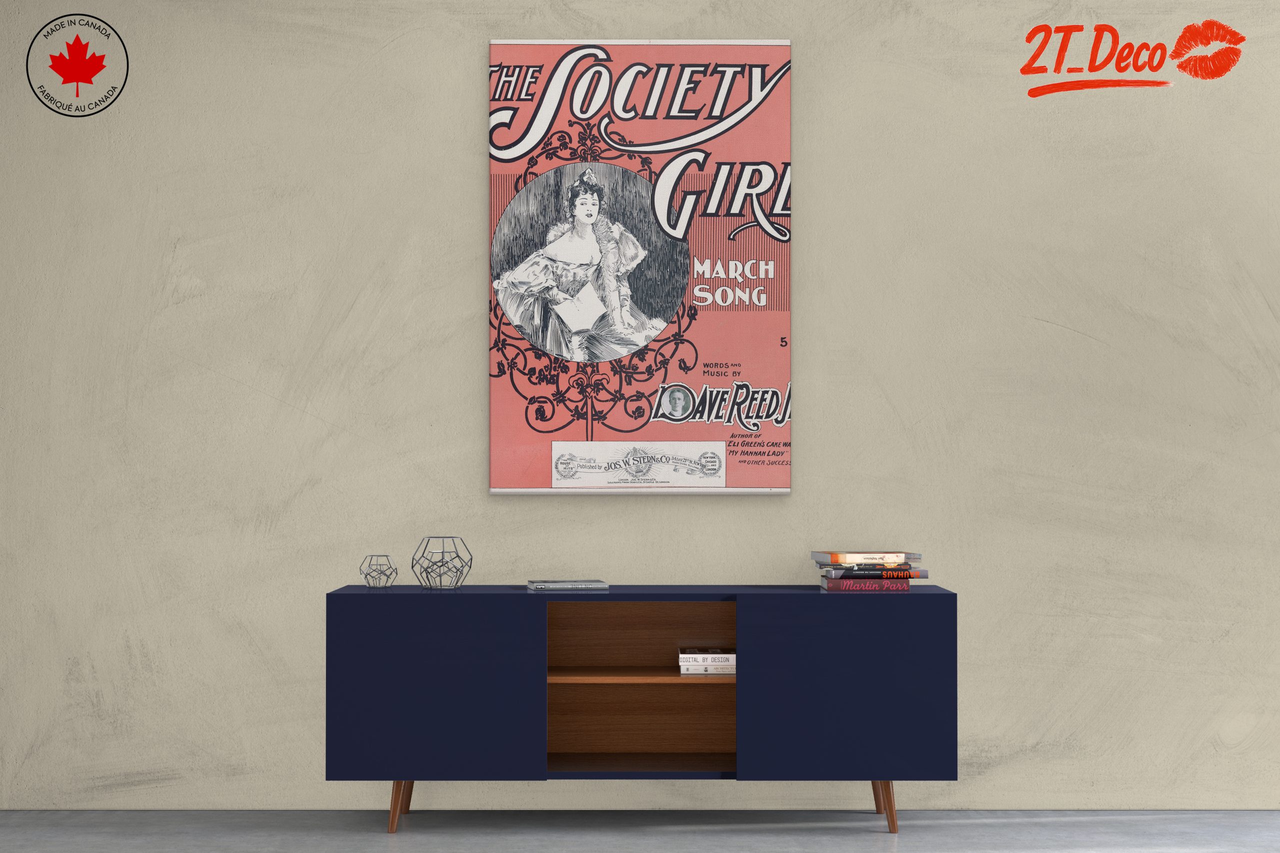 The Society Girl Vintage Music Sheet Art - Image 3