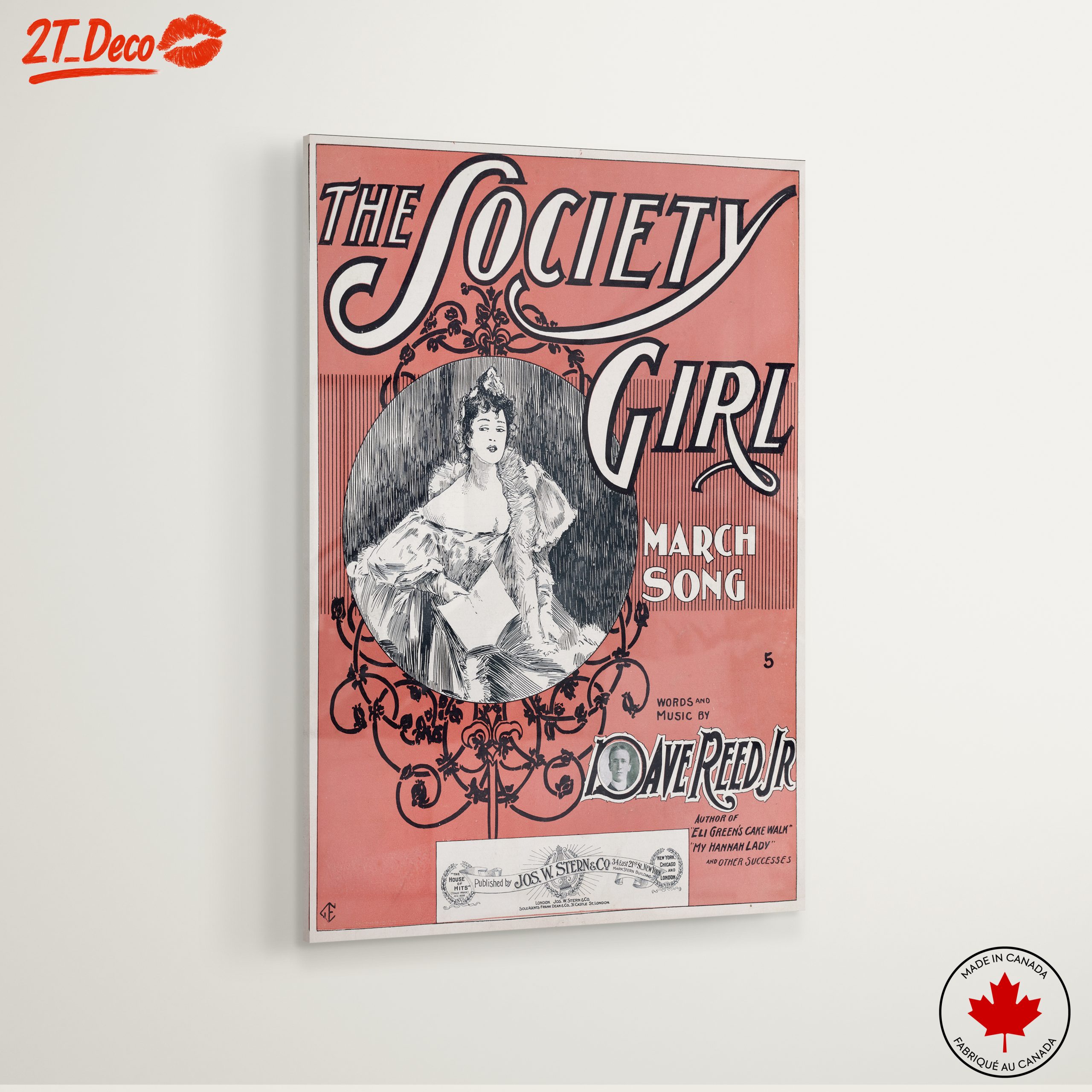 The Society Girl Vintage Music Sheet Art - Image 6