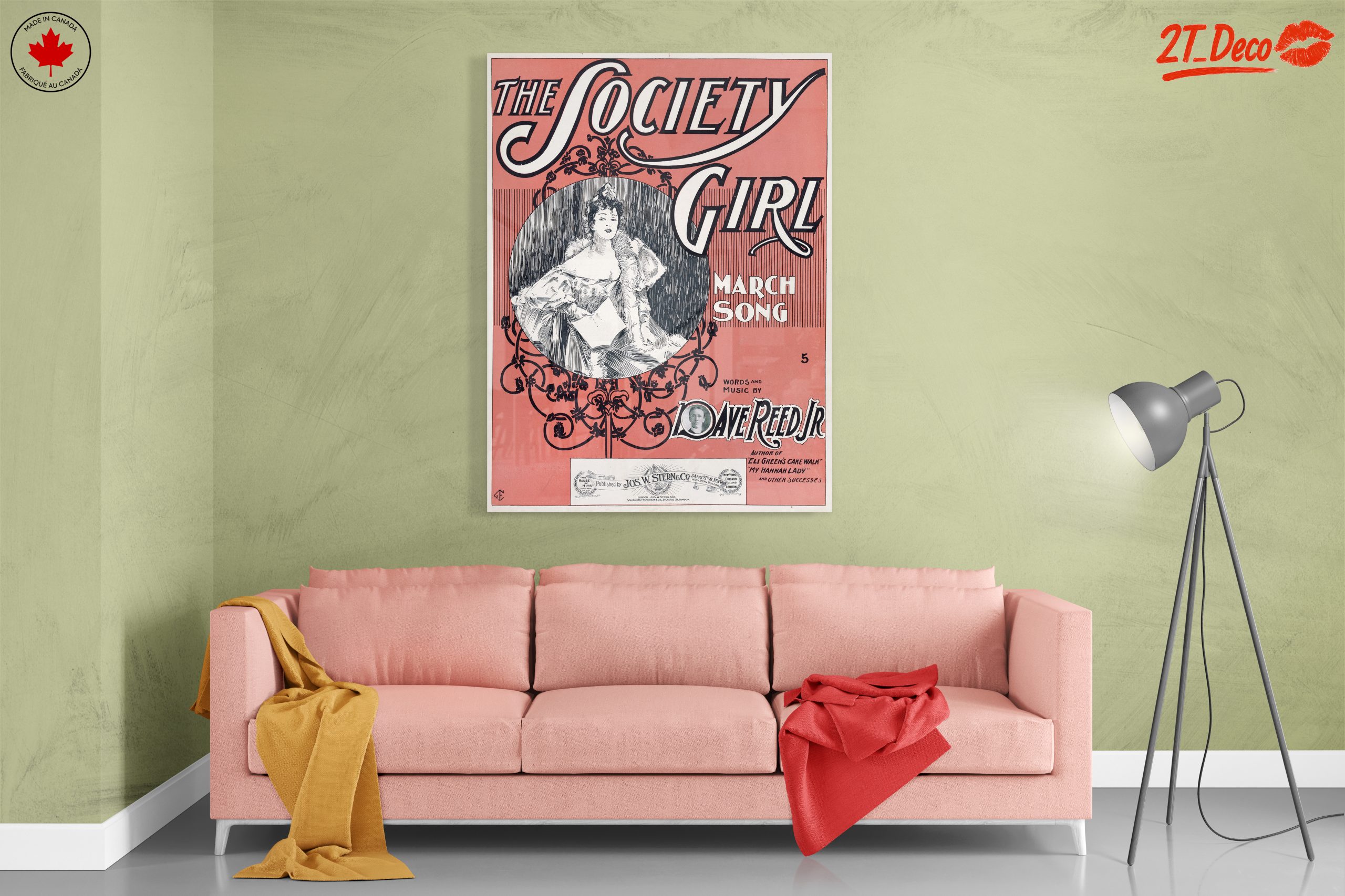 The Society Girl Vintage Music Sheet Art - Image 7