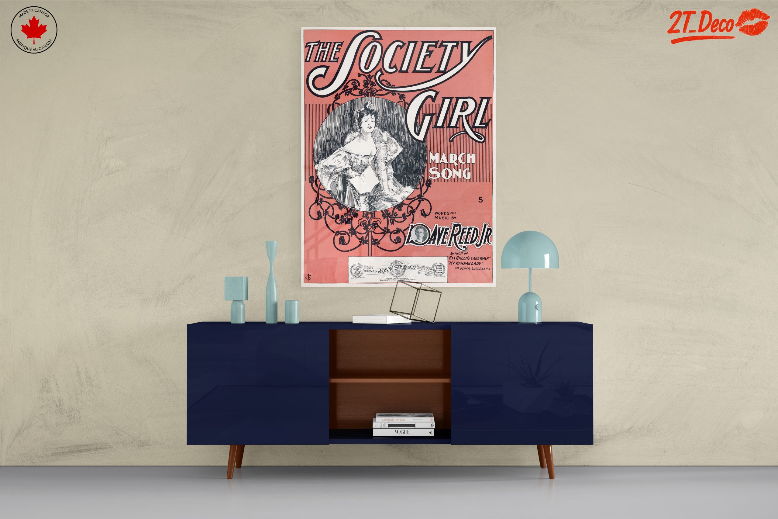 The Society Girl Vintage Music Sheet Art - Image 8