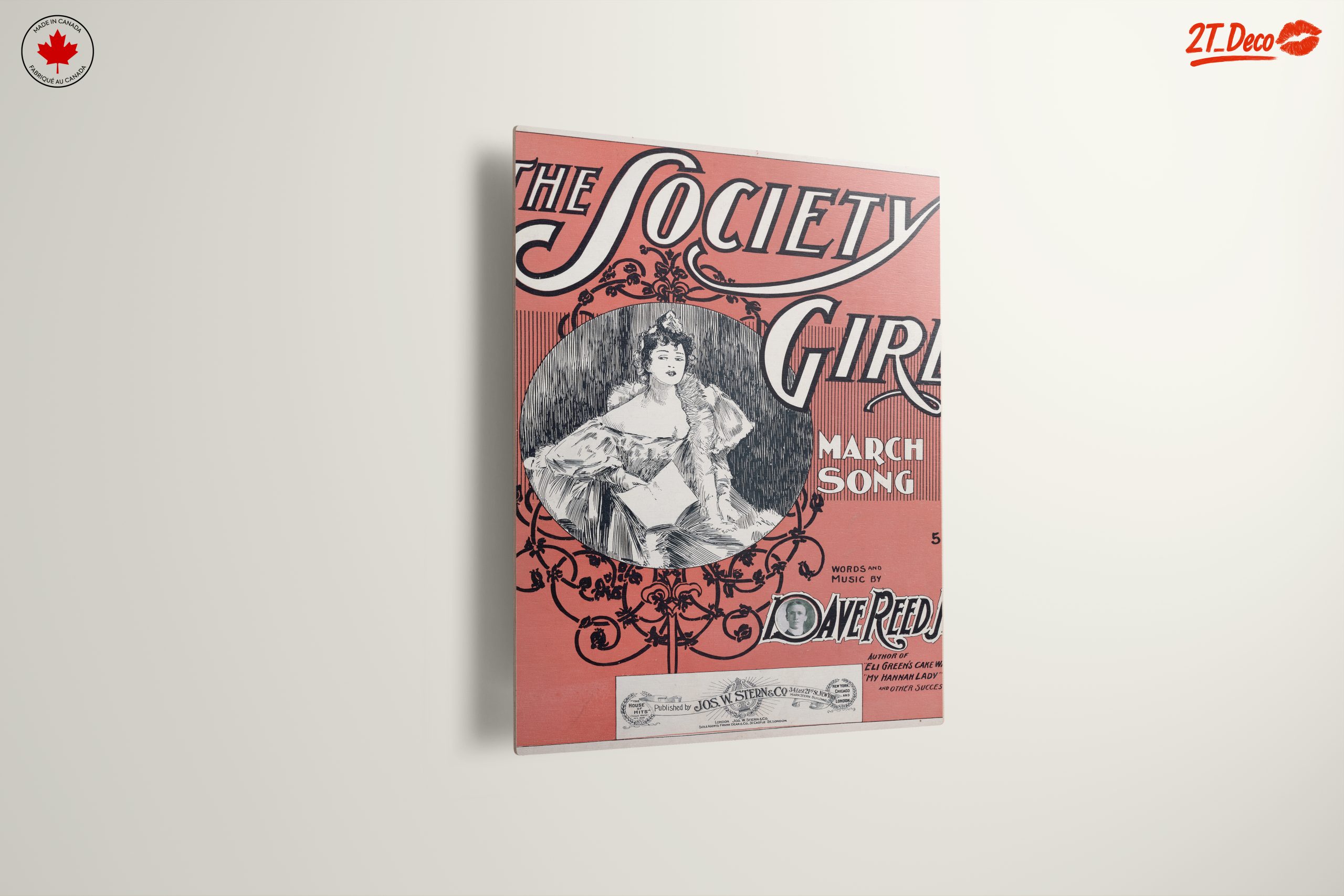 The Society Girl Vintage Music Sheet Art - Image 13