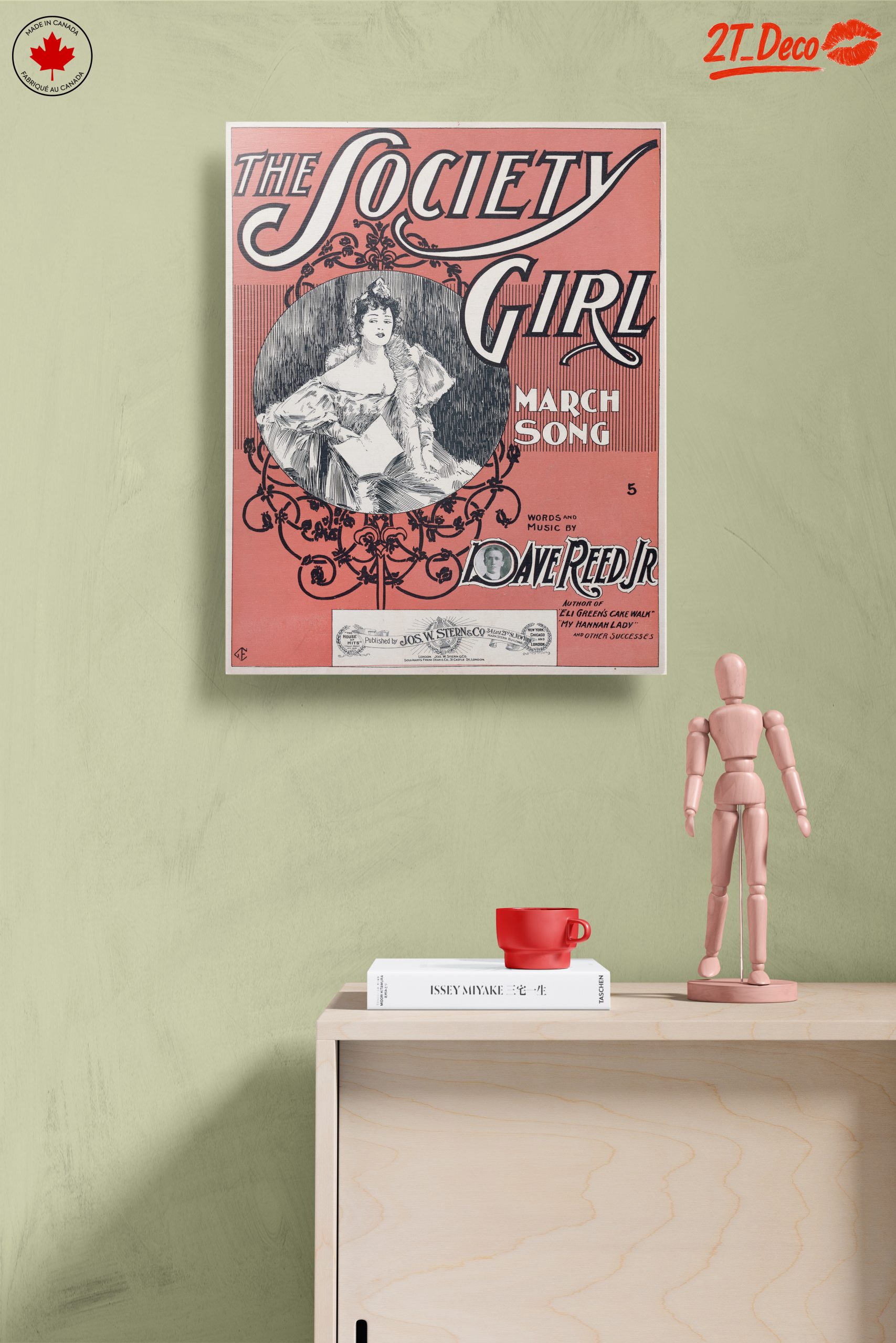 The Society Girl Vintage Music Sheet Art - Image 14