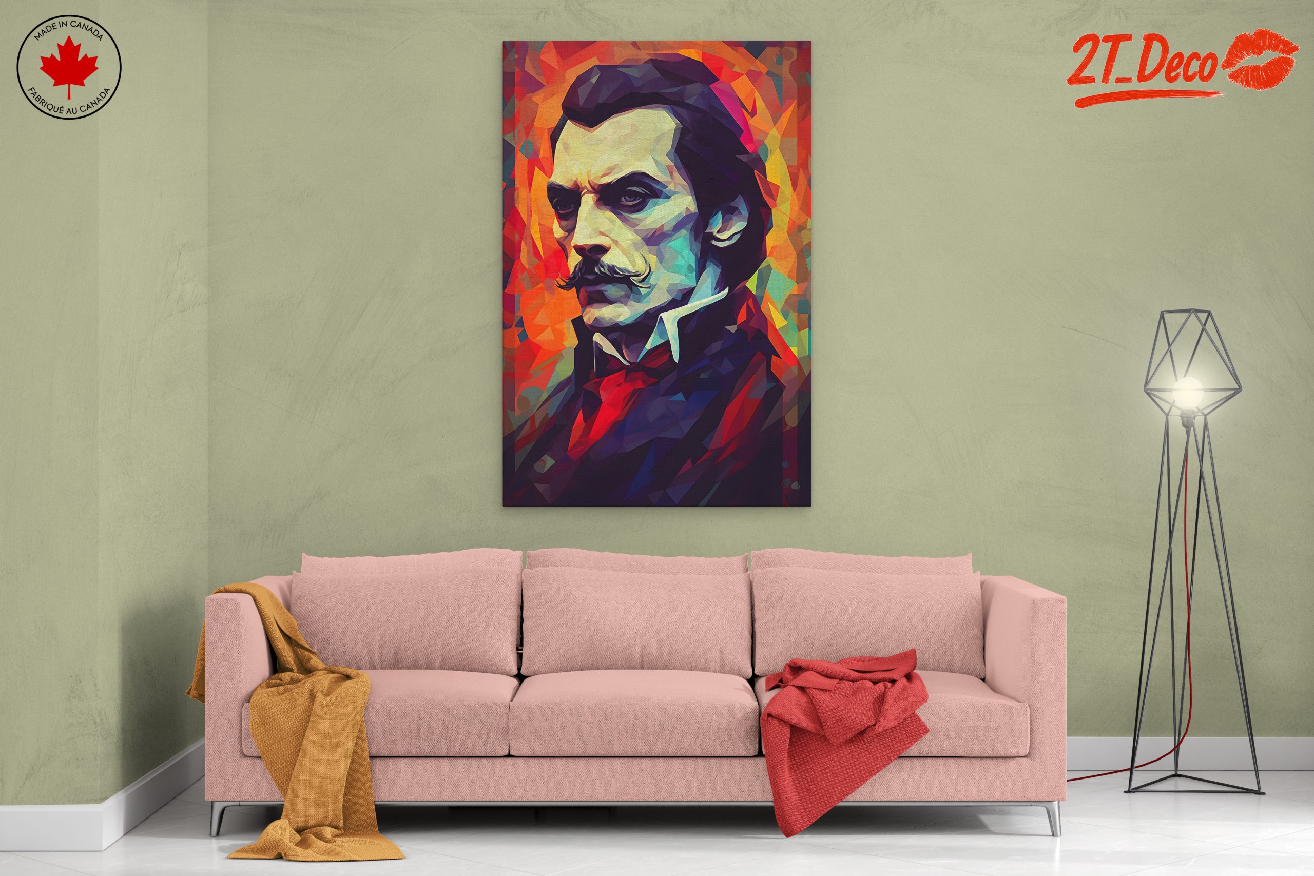 Colorful Contemporary Portrait of a Man - Image 2