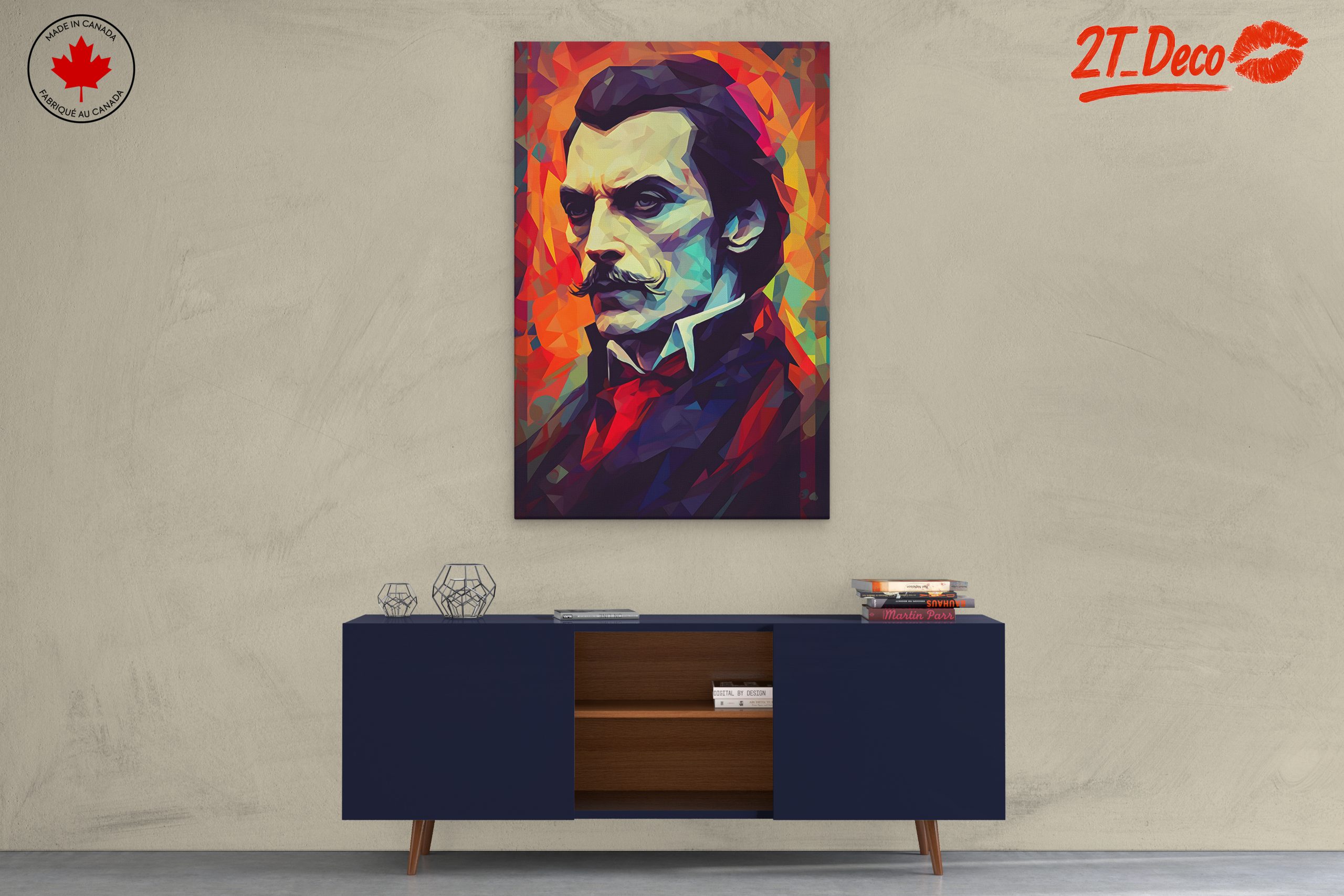 Colorful Contemporary Portrait of a Man - Image 3