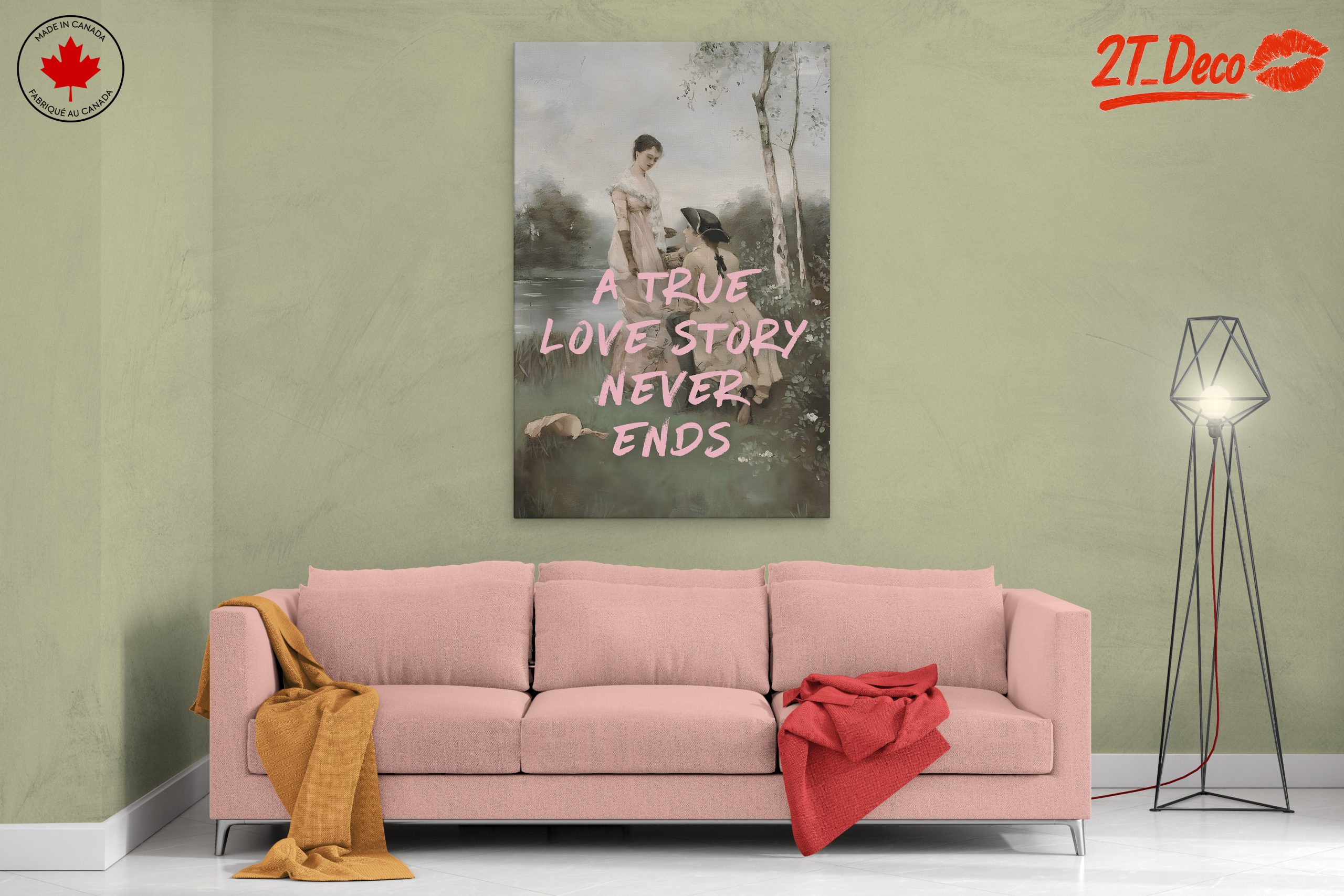 A True Love Story Never Ends Wall Art - Image 2