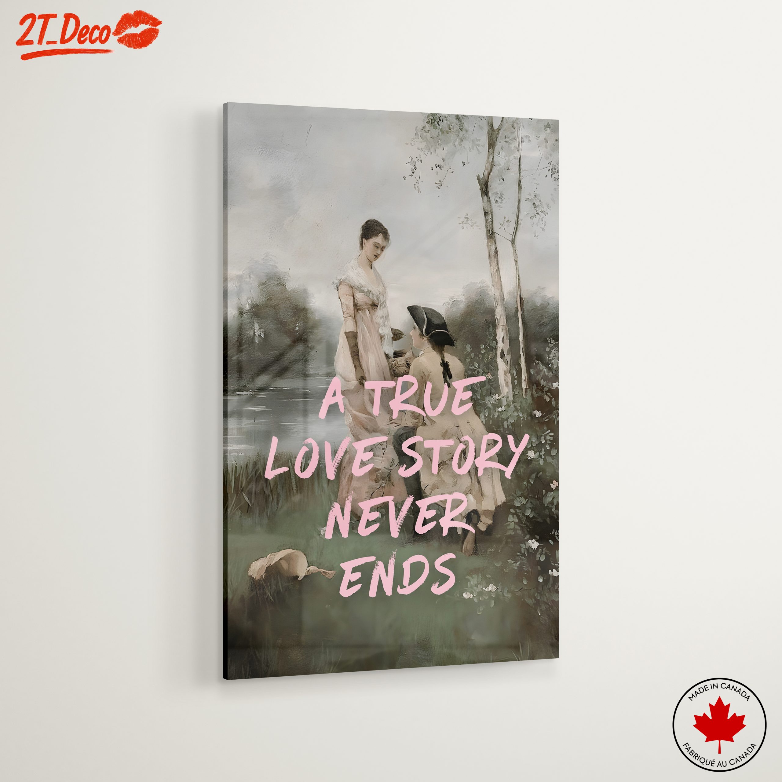 A True Love Story Never Ends Wall Art - Image 6