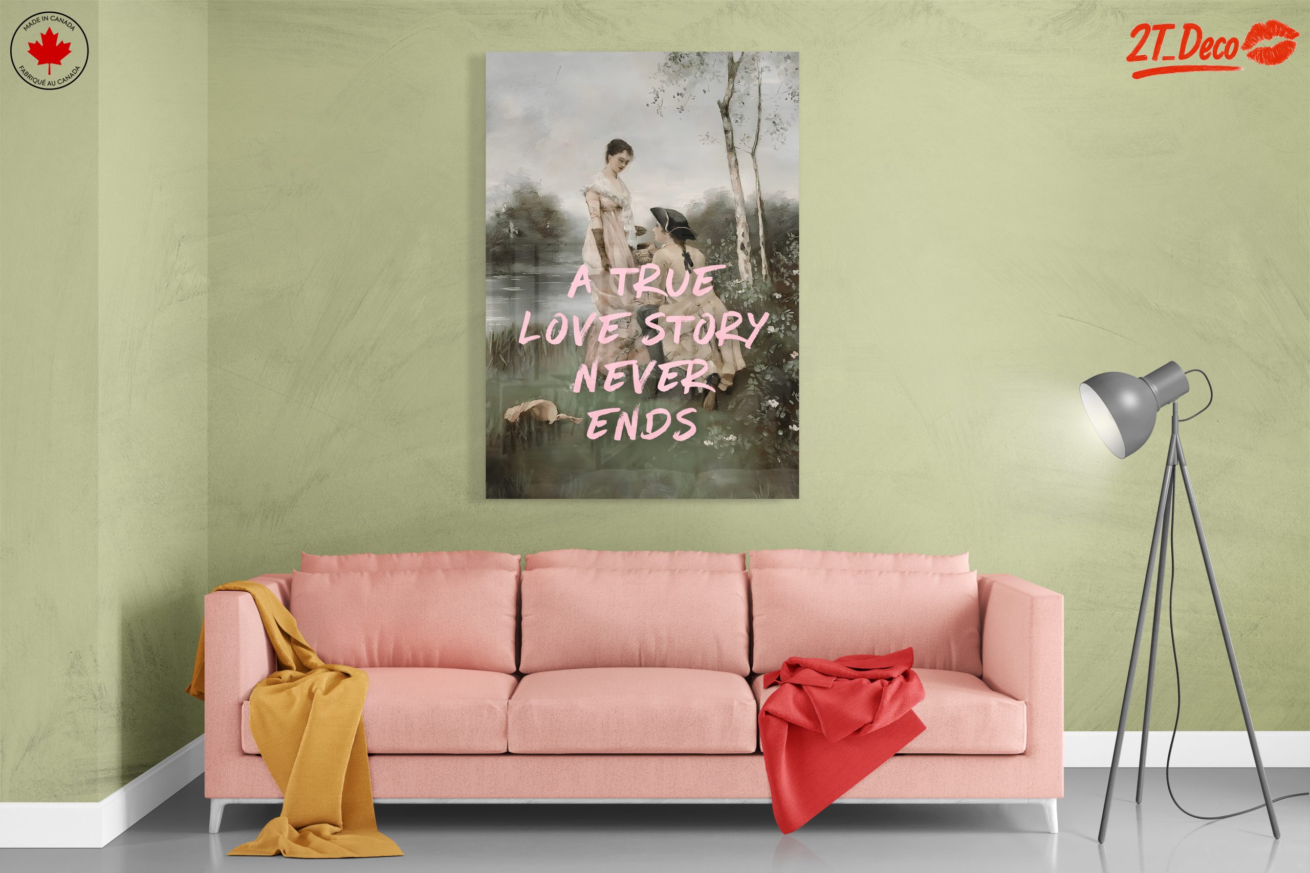 A True Love Story Never Ends Wall Art - Image 7