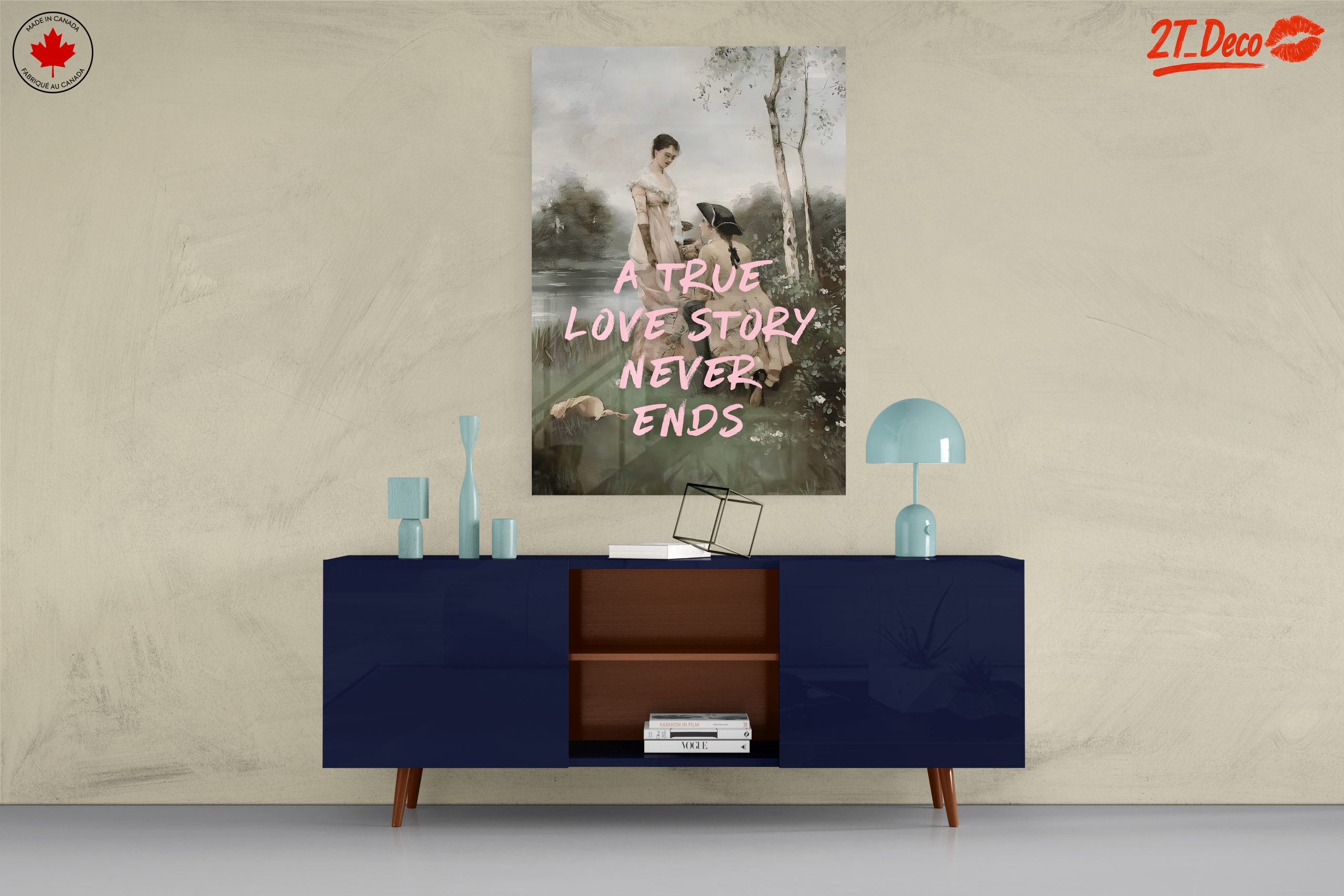 A True Love Story Never Ends Wall Art - Image 8