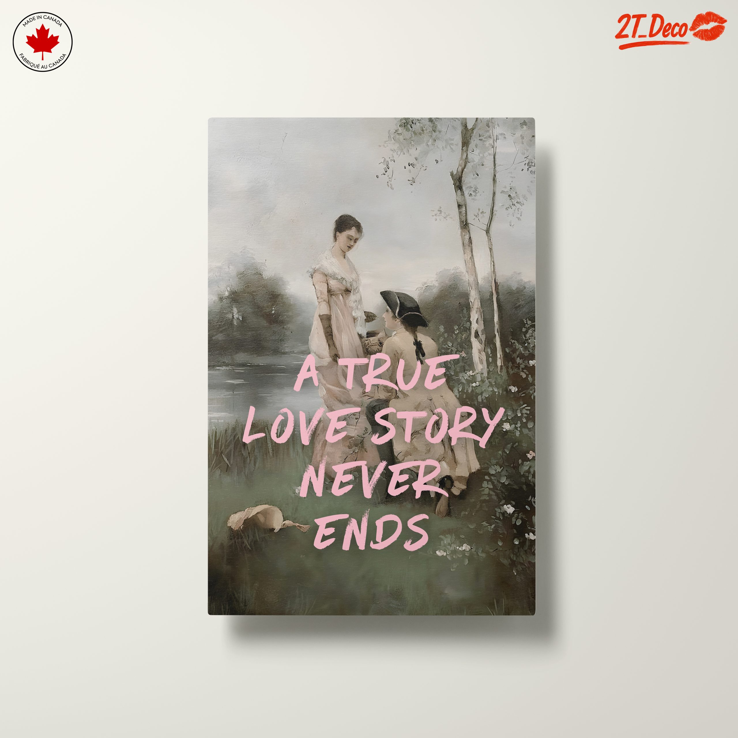 A True Love Story Never Ends Wall Art - Image 10