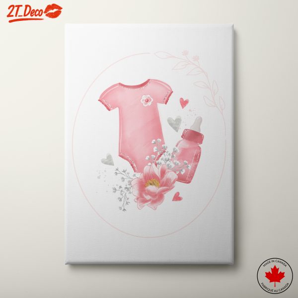 Cute Baby Clothing and Floral Art