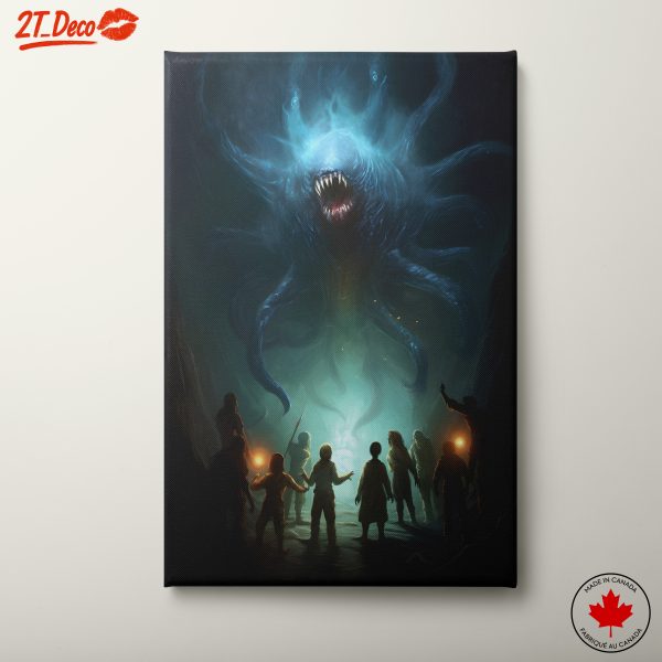 Mysterious Dark Fantasy Creature Encounter