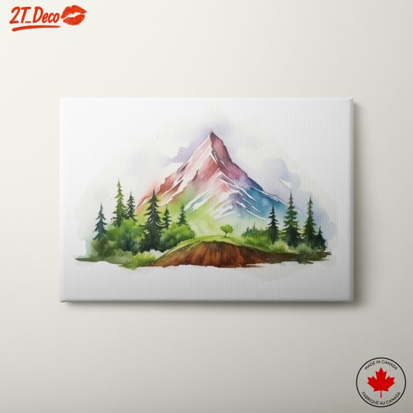 Vibrant Abstract Mountain Landscape Art 2